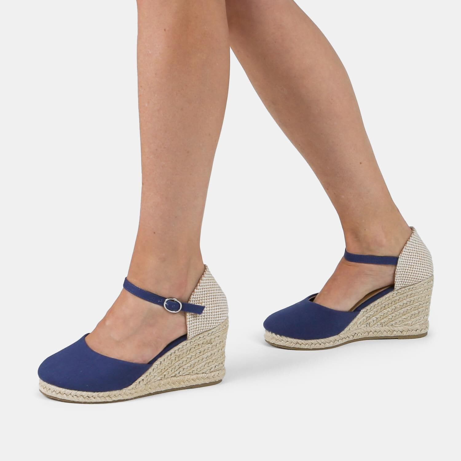 Bata Espadrilles Femme Bleu Légères 38-41