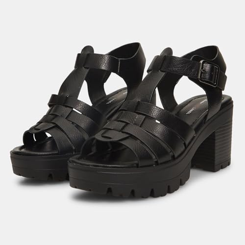 Bata Sandales femme à talon semelle crantée sandales