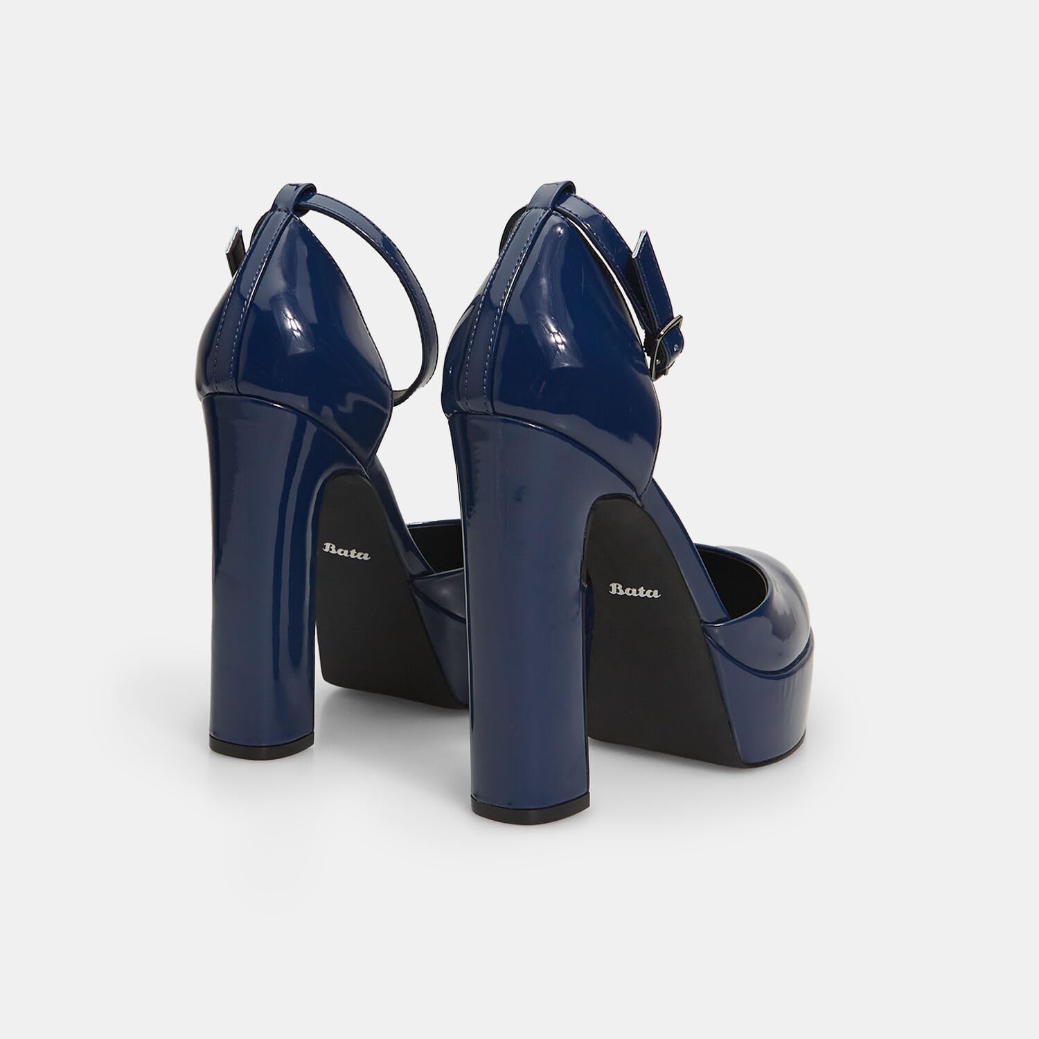 Bata Chaussures Talons Femme Plateau à Sangle Soirée