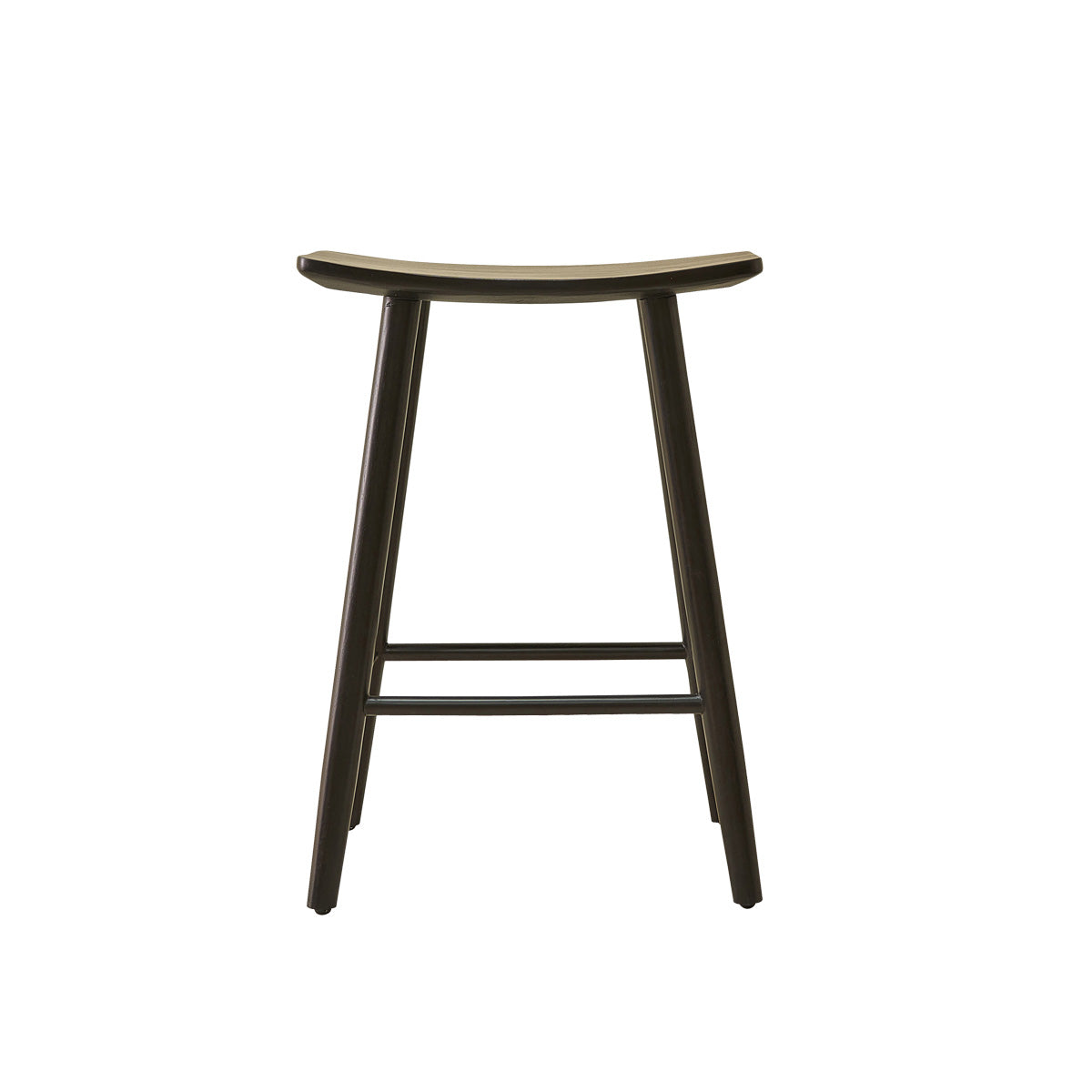 Berah Getah Ambre tabouret de bar teck noir 65 cm