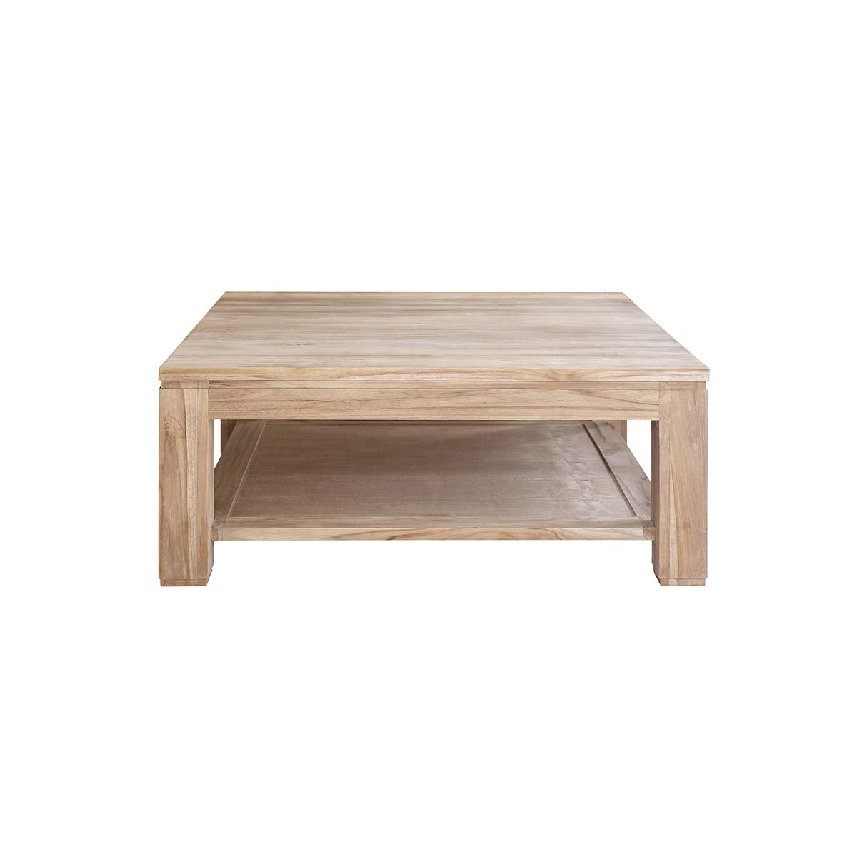Berah Getah Boston table basse teck massif 100 cm