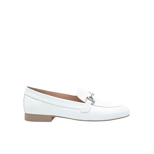 Bata Mocassins cuir femme daim doré semelle gomme
