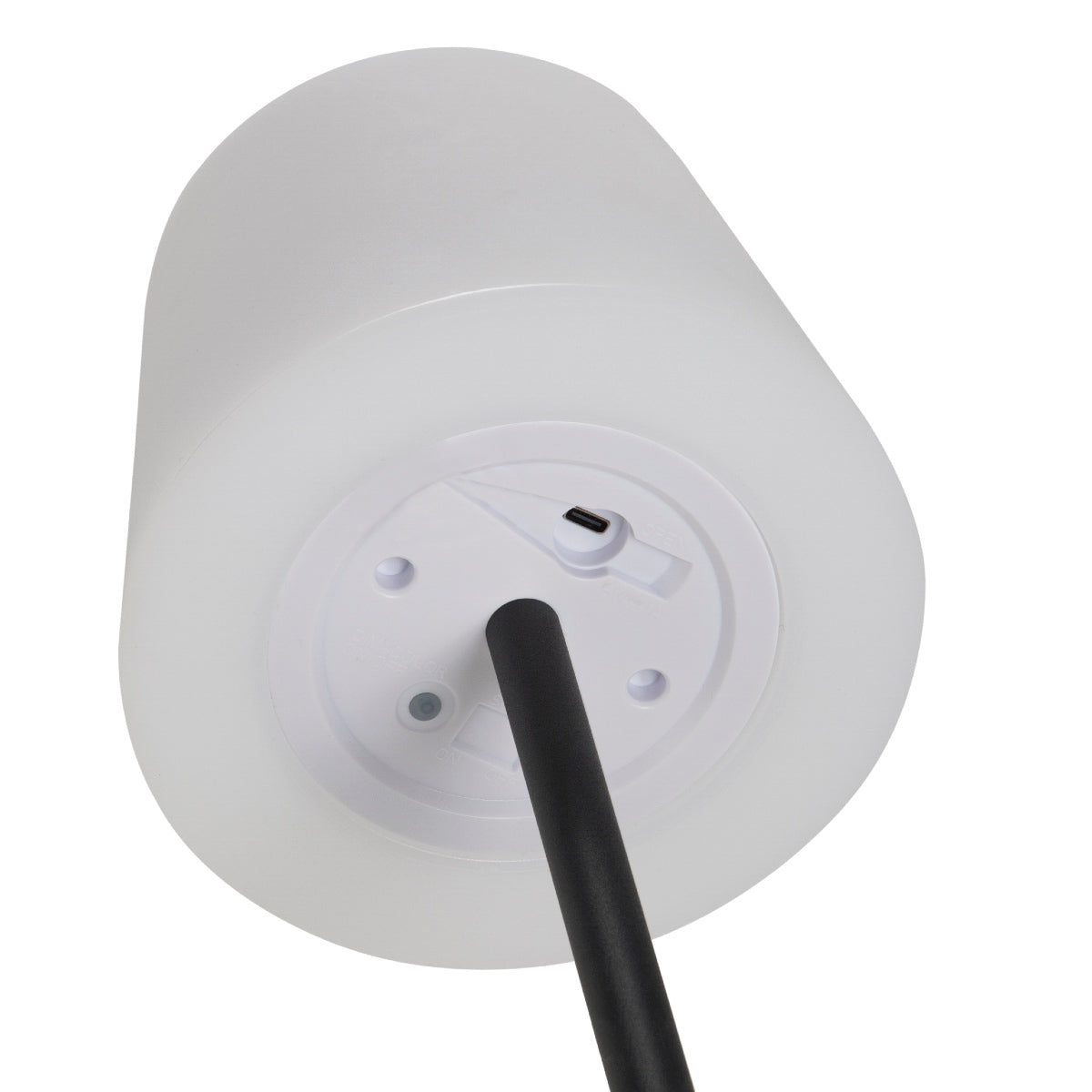 Andrea House lampe LED sans fil noire métal table chevet