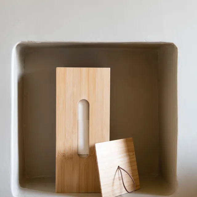 Andrea House Baño porte-rouleaux papier WC bambou réserve