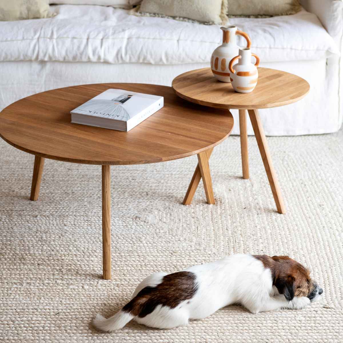 Andrea House Meuble table basse nordique chêne