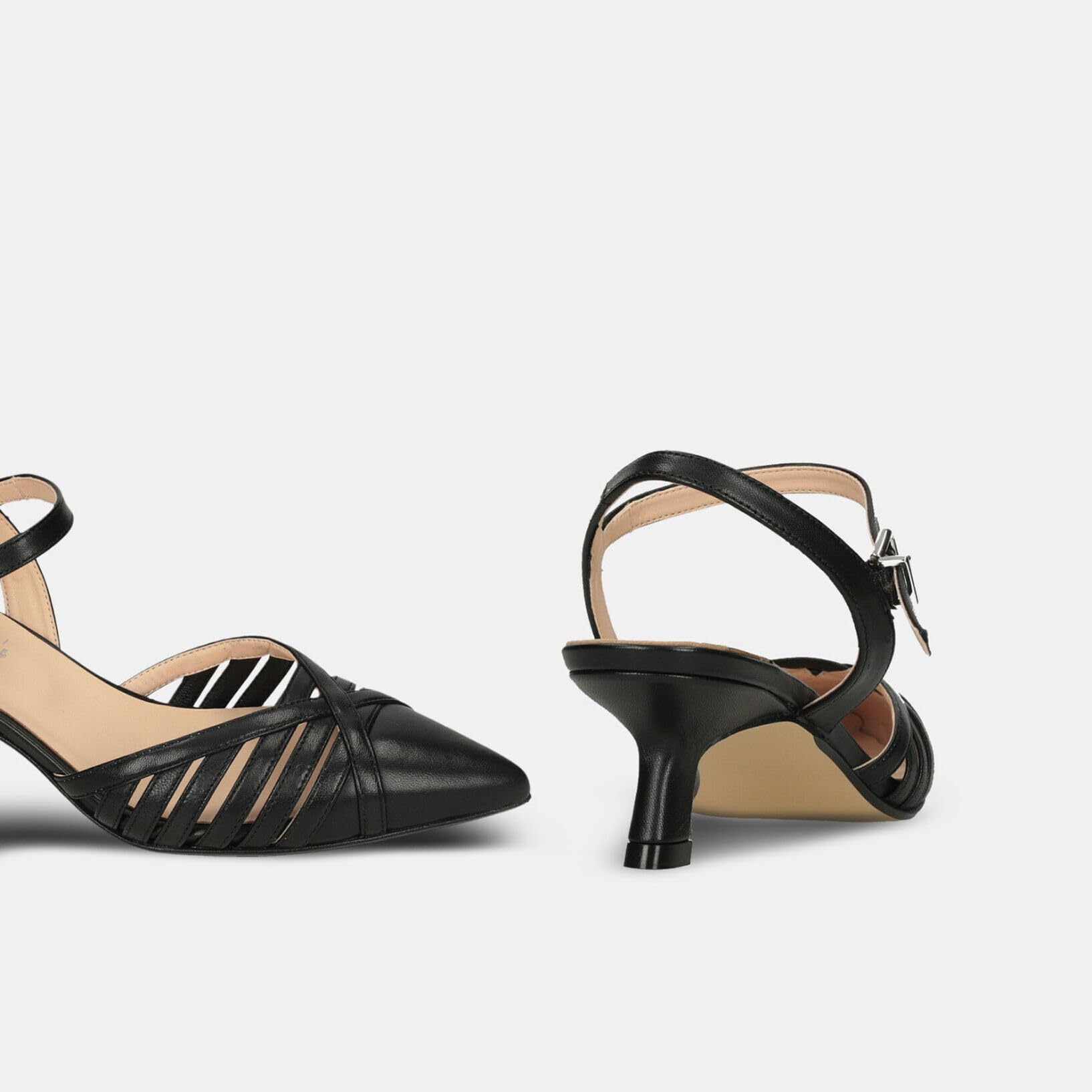 Bata slingback femme talon 6 cm chaussures à talons