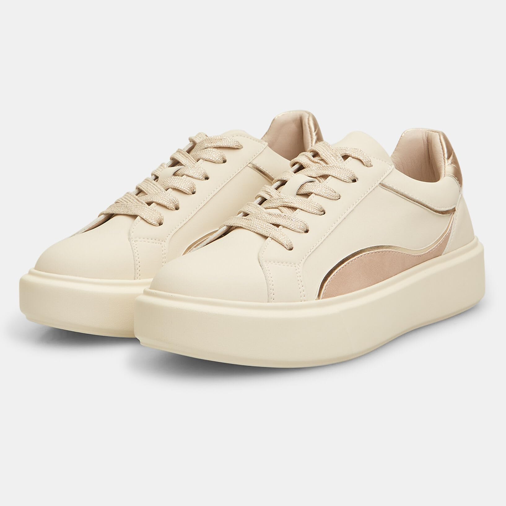 Bata Sneakers femme plateforme 4 cm doré