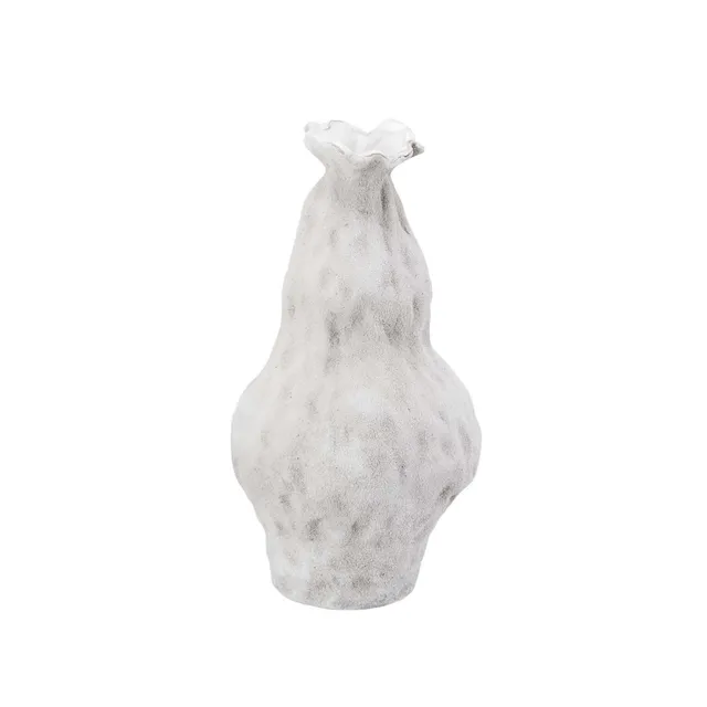 Andrea House Santorini vase céramique blanc