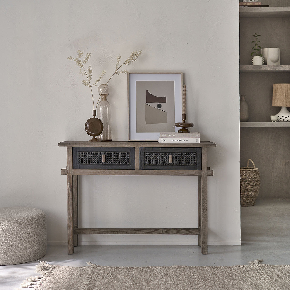 Berah Getah Junko console pin recyclé 110 cm