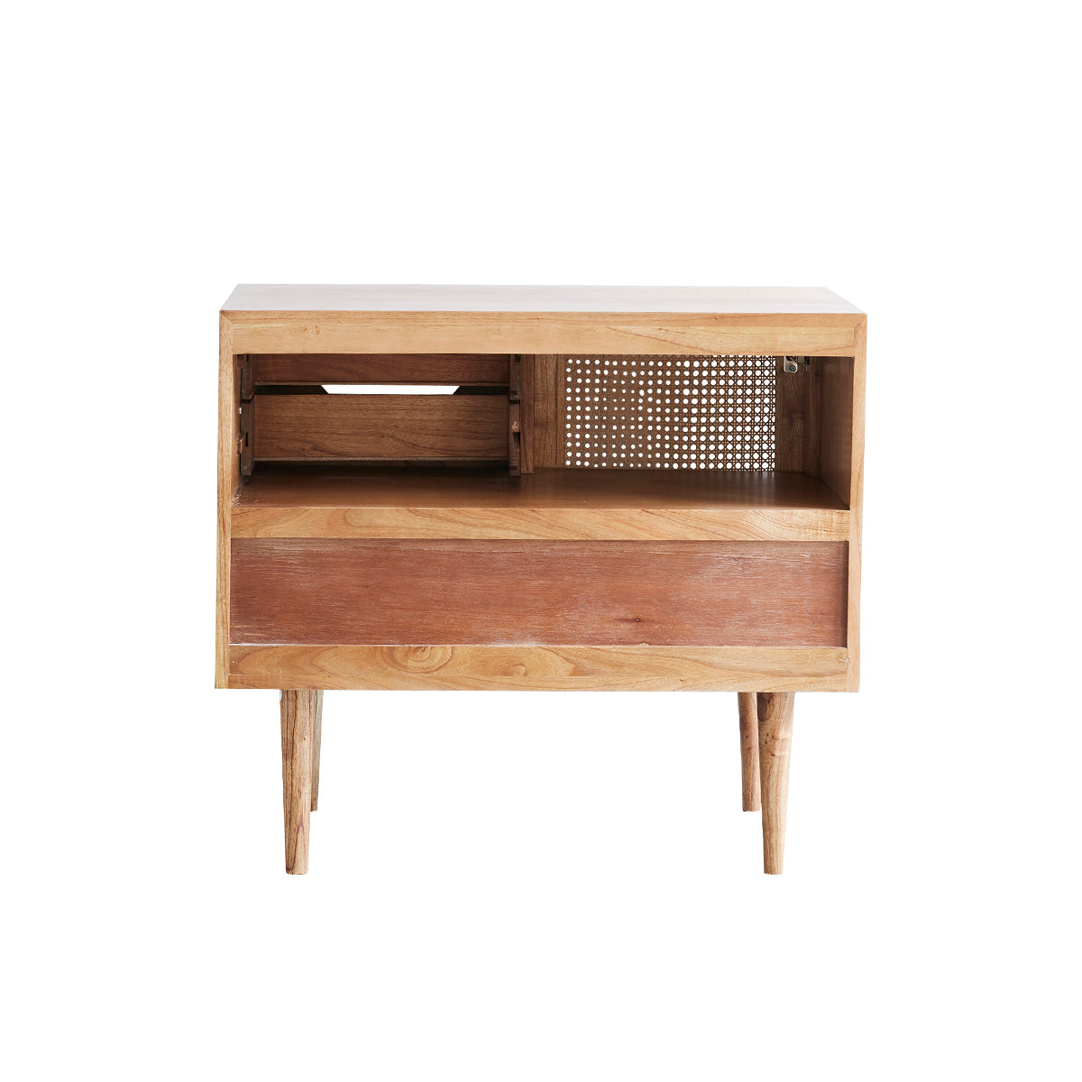 Berah Getah Salle de bain HANA meuble sous vasque cannage 85 cm