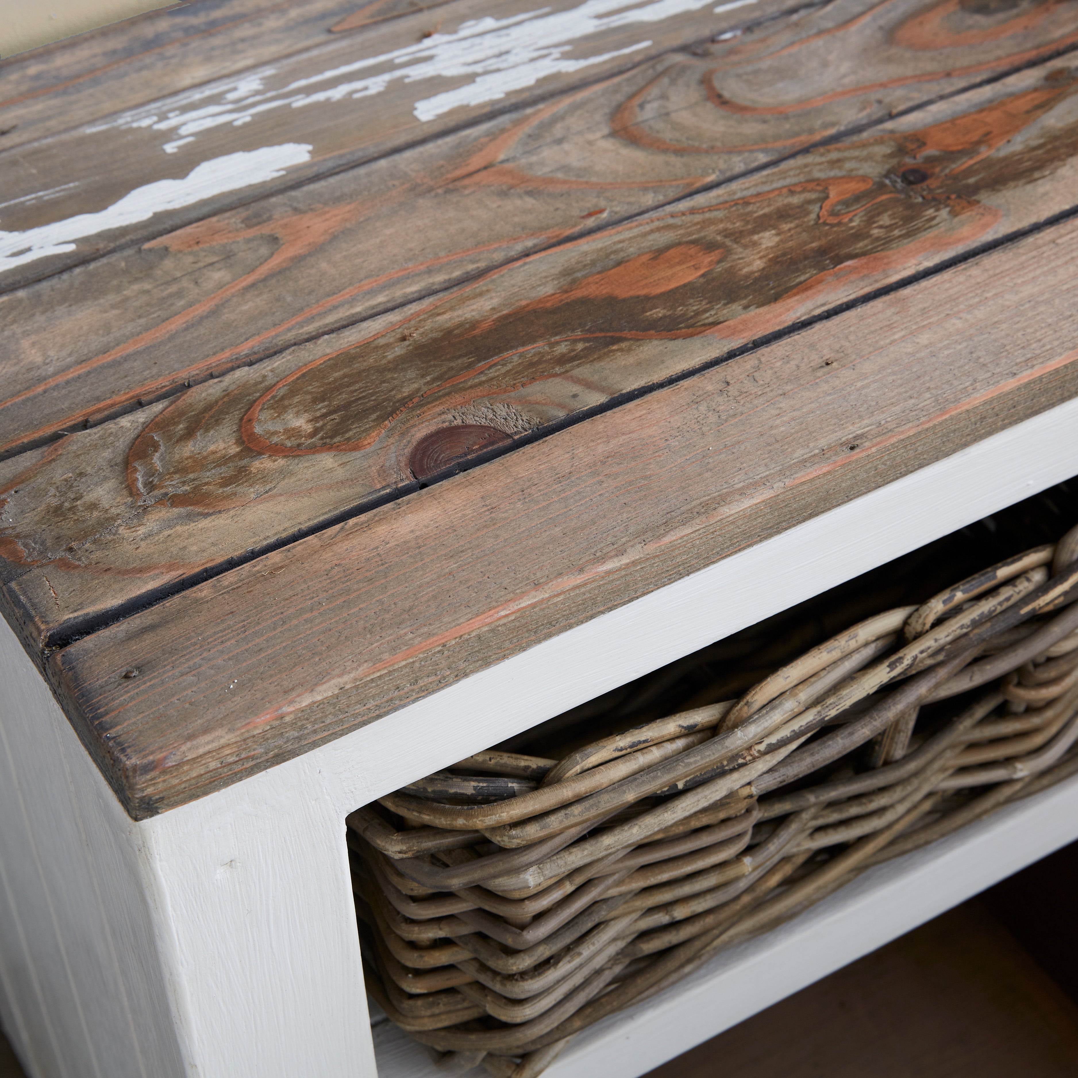 Berah Getah Honfleur table de chevet pin recyclé 45 cm
