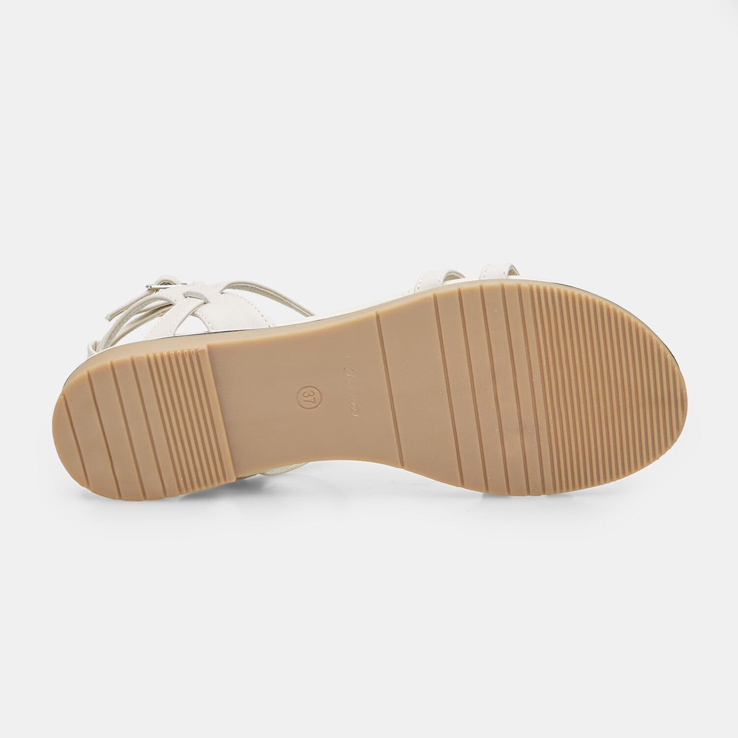 Bata sandales femme style spartiates plates