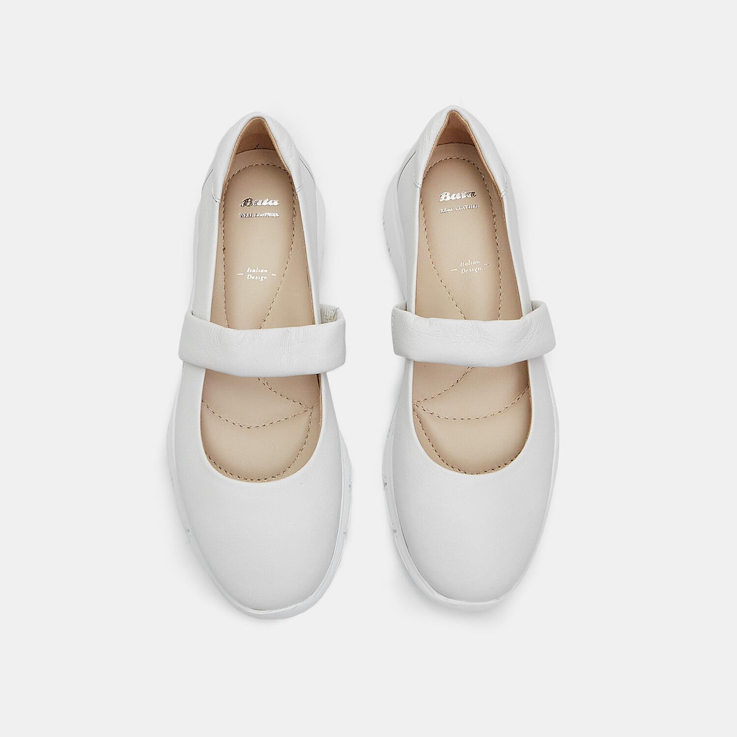 Bata Sneakers Cuir Femme Baskets Plates Ville