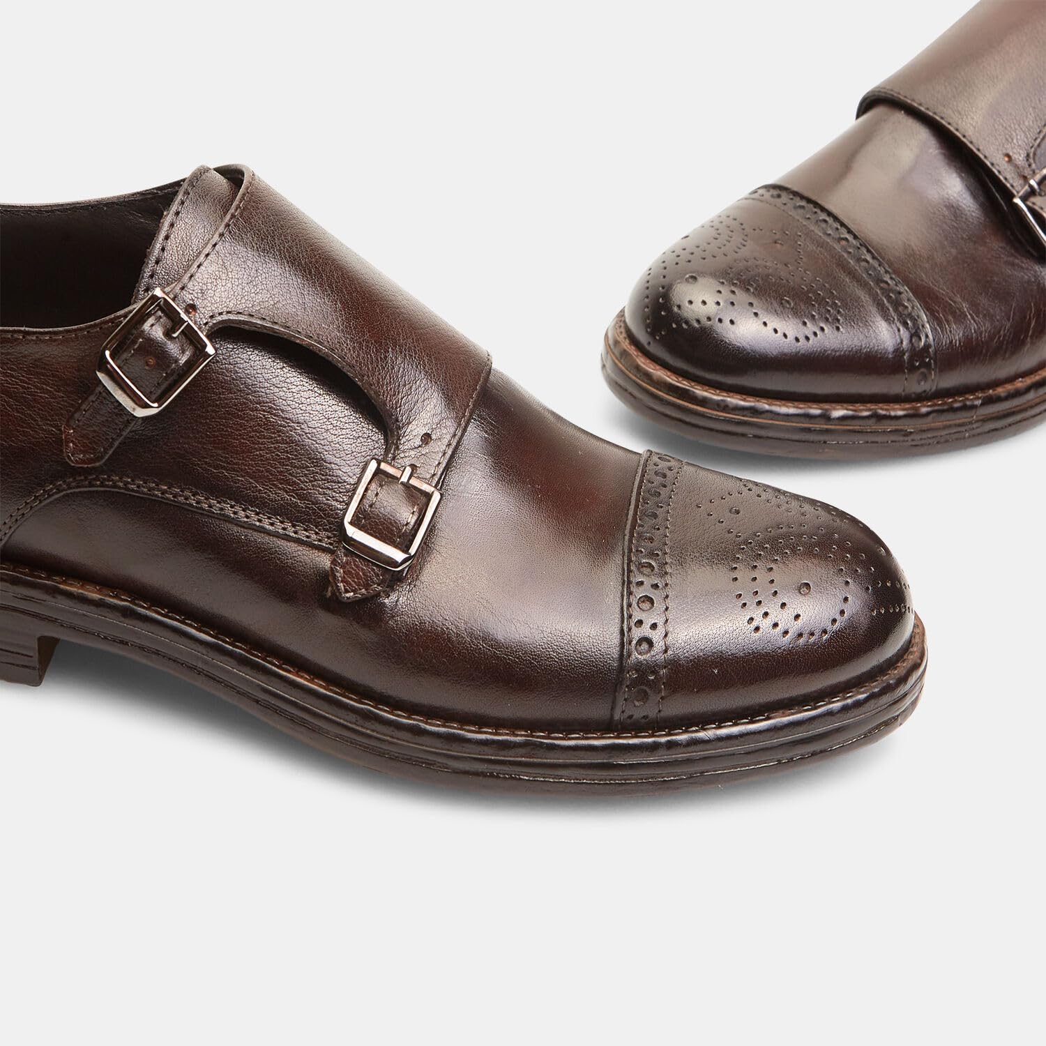 Bata Mocassins homme cuir à boucles