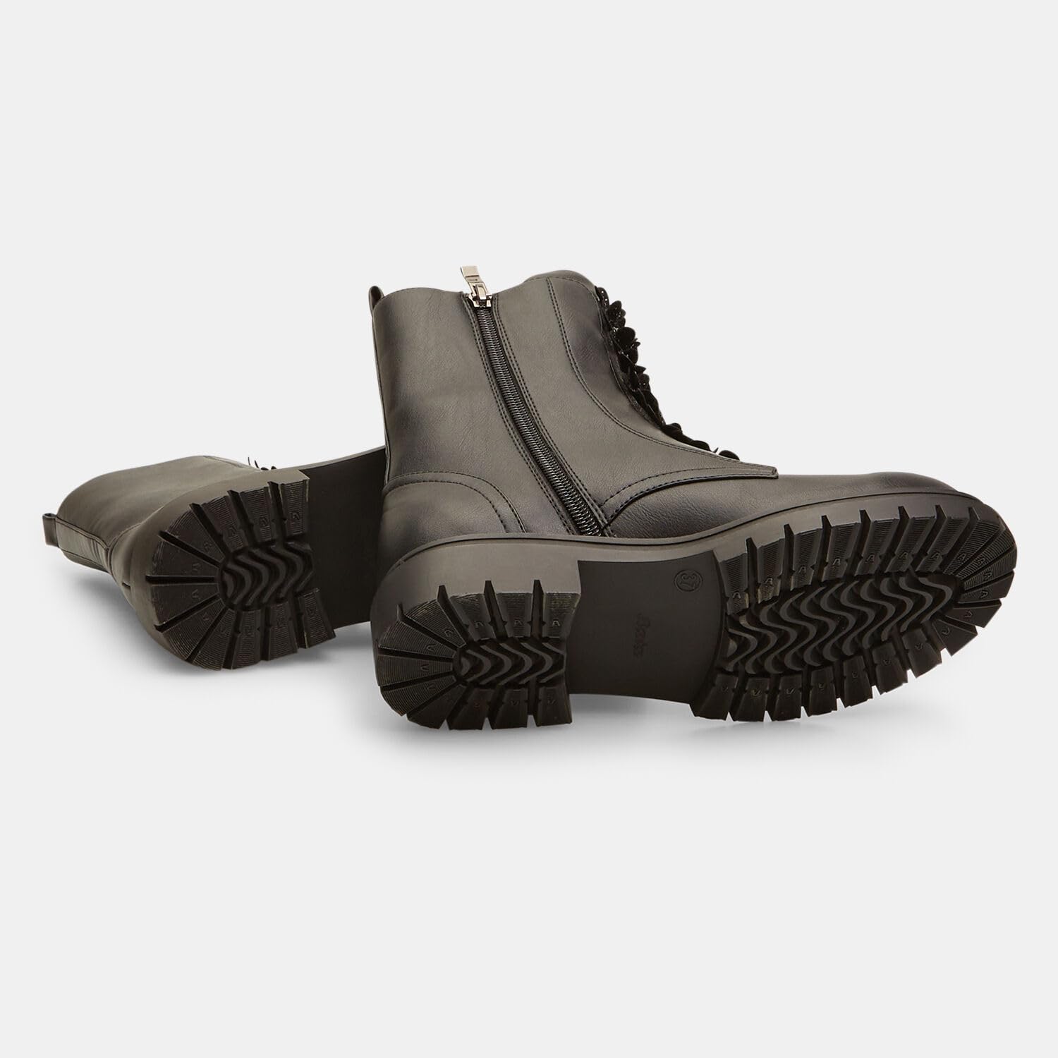 Bata Bottes combat femme applications florales confort