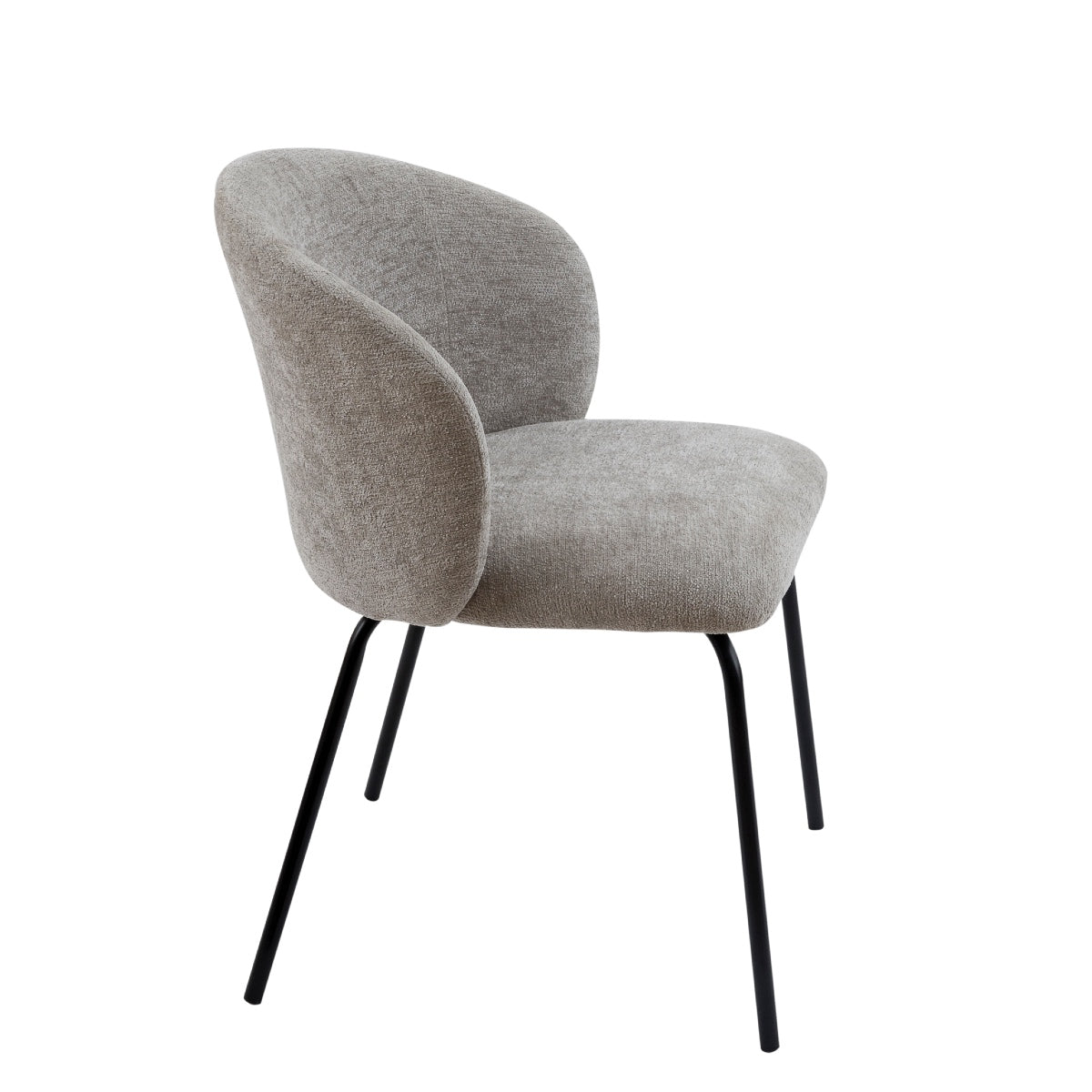Andrea House Lina chaise tapissée grise
