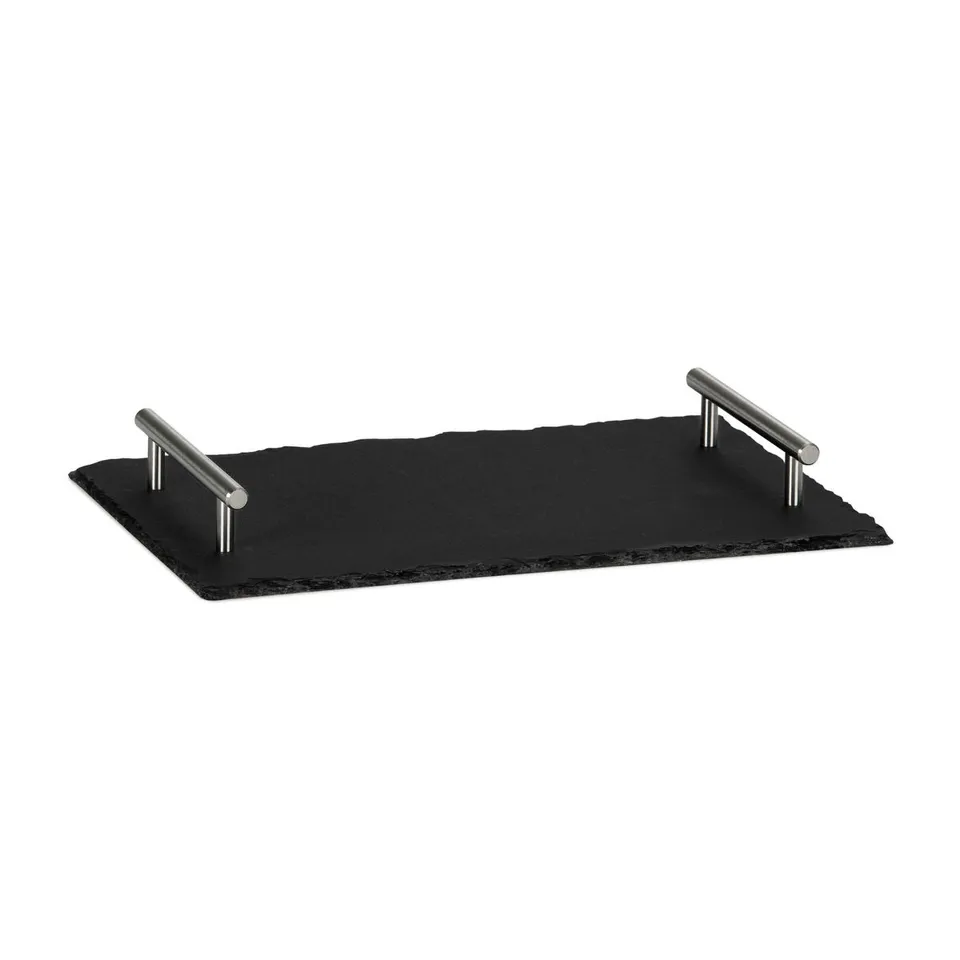 Andrea House Plateau ardoise noire rectangulaire