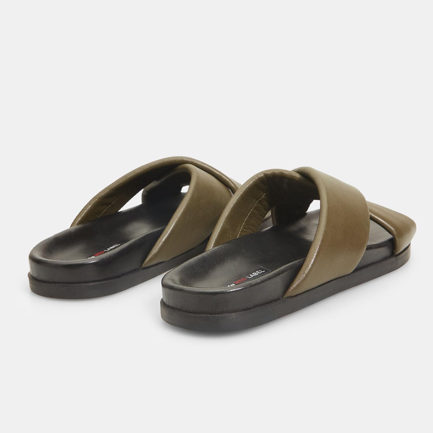 Bata Sandales Mules homme Red Label cuir croisées