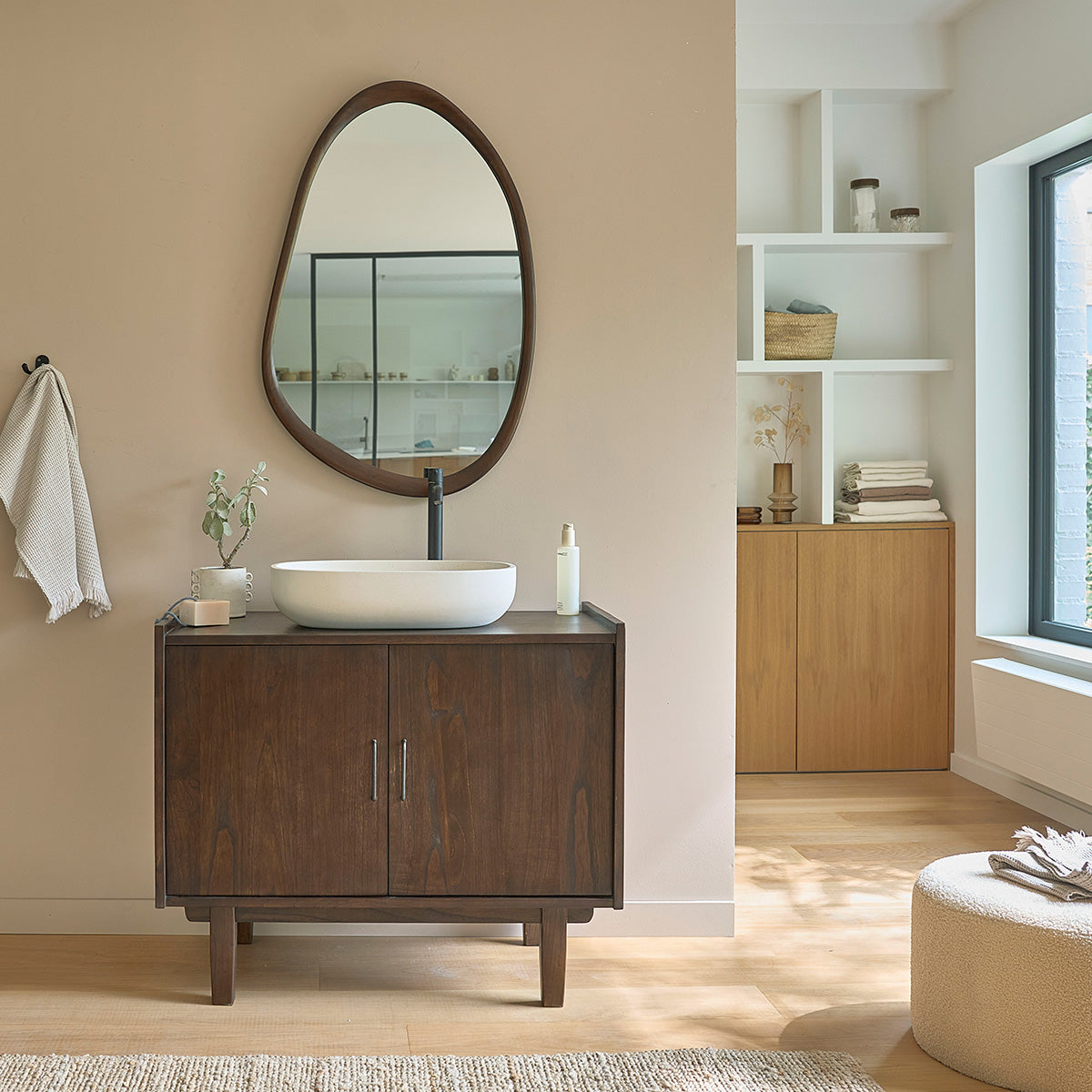Berah Getah Vintage meuble salle de bain mindi 90 cm