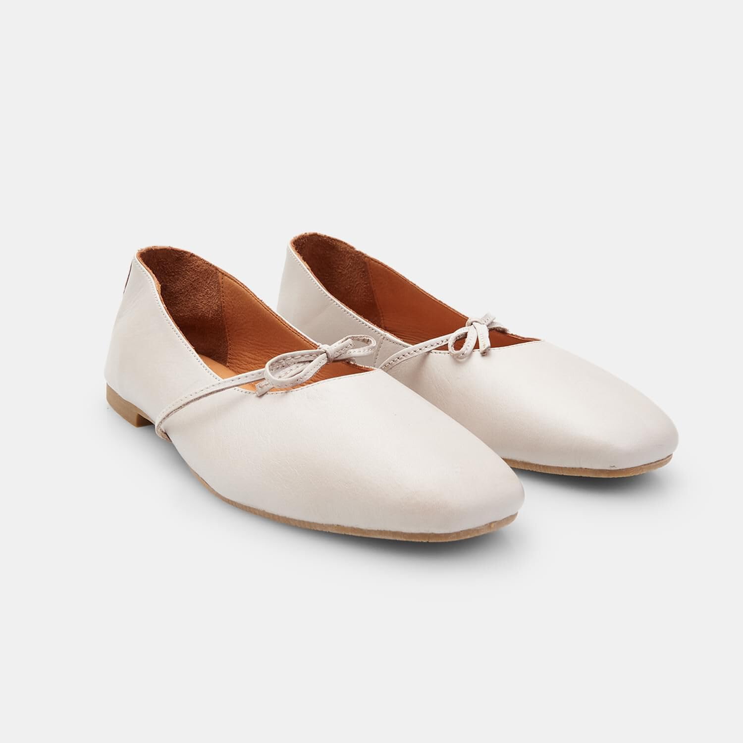 Bata Ballerines cuir femme beige 36 EU à nœud