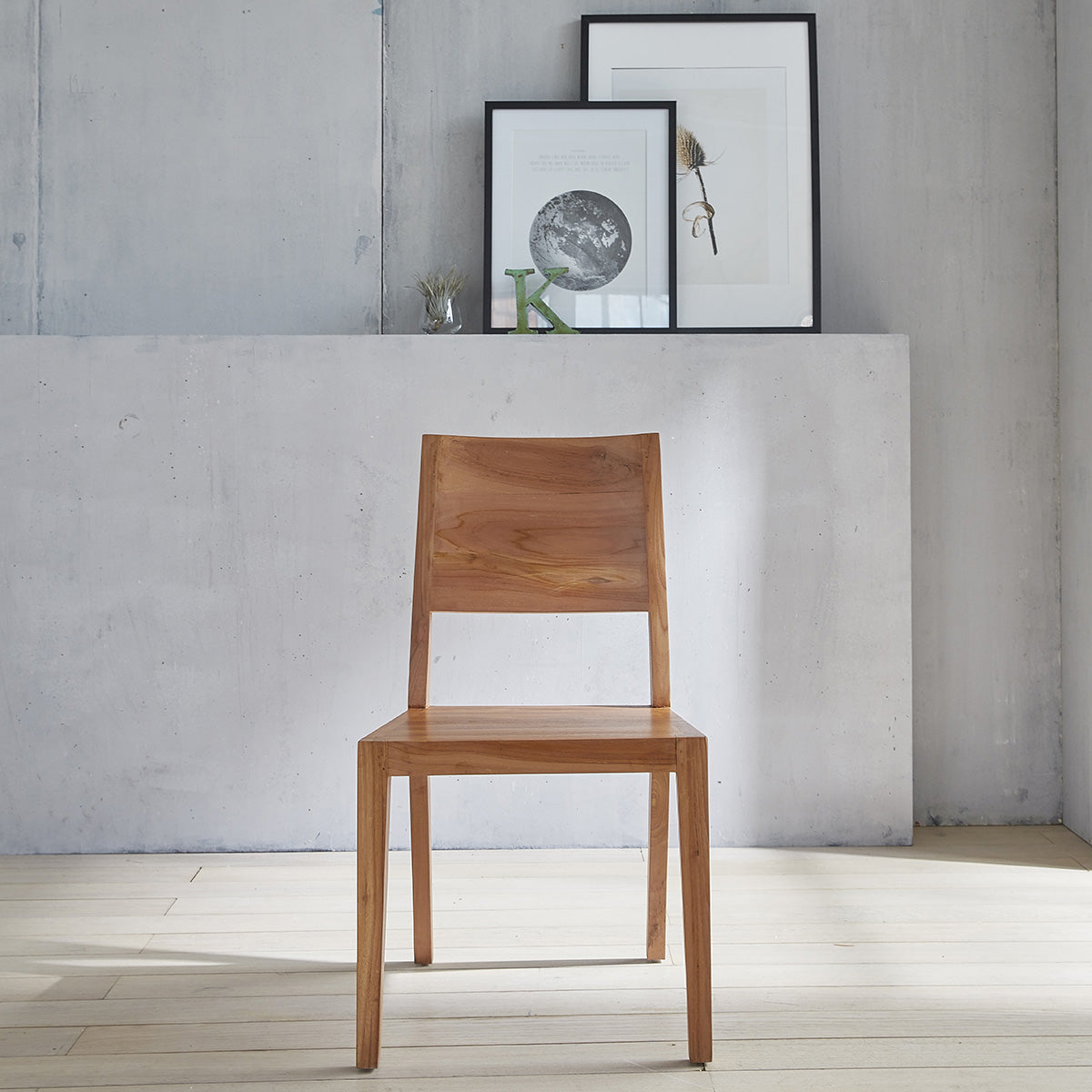 Berah Getah TRISTAN lot 2 chaises teck massif