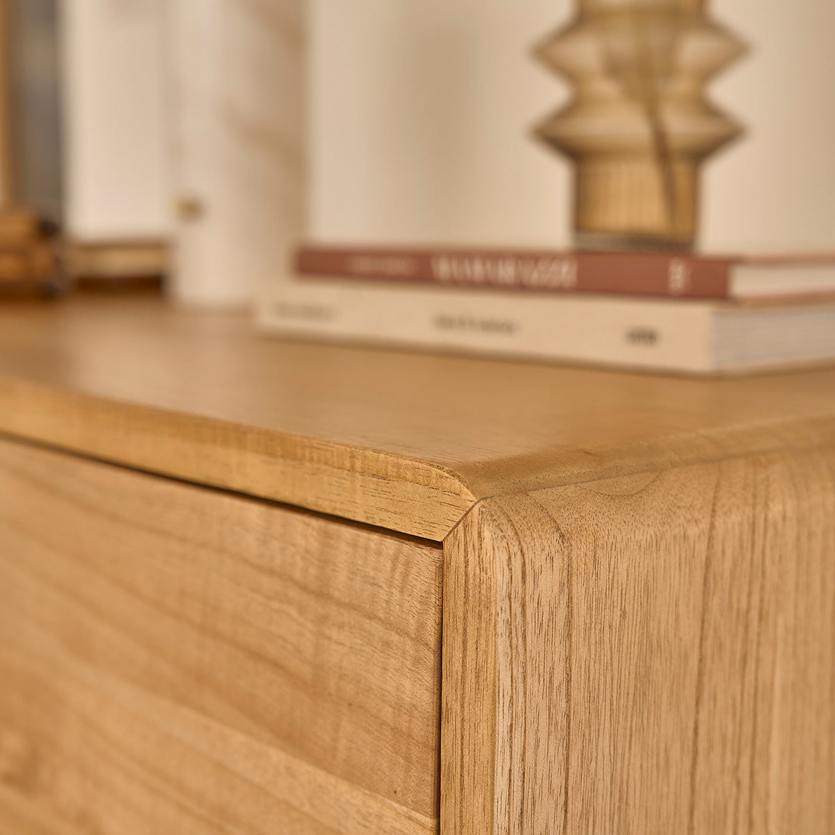 Berah Getah Leopold buffet vintage mindi 90 cm 3 tiroirs