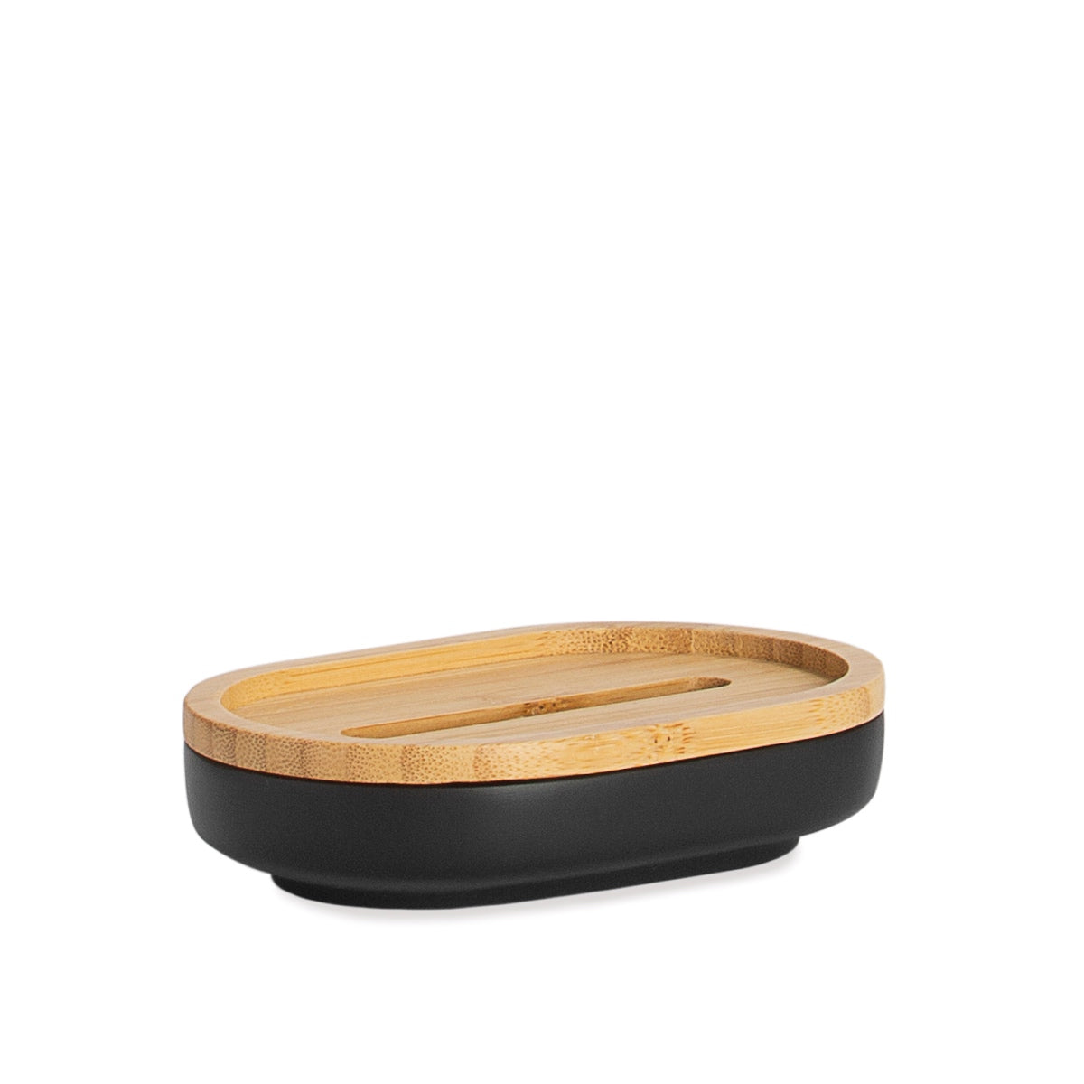 Andrea House Bain porte-savon bambou noir nordique