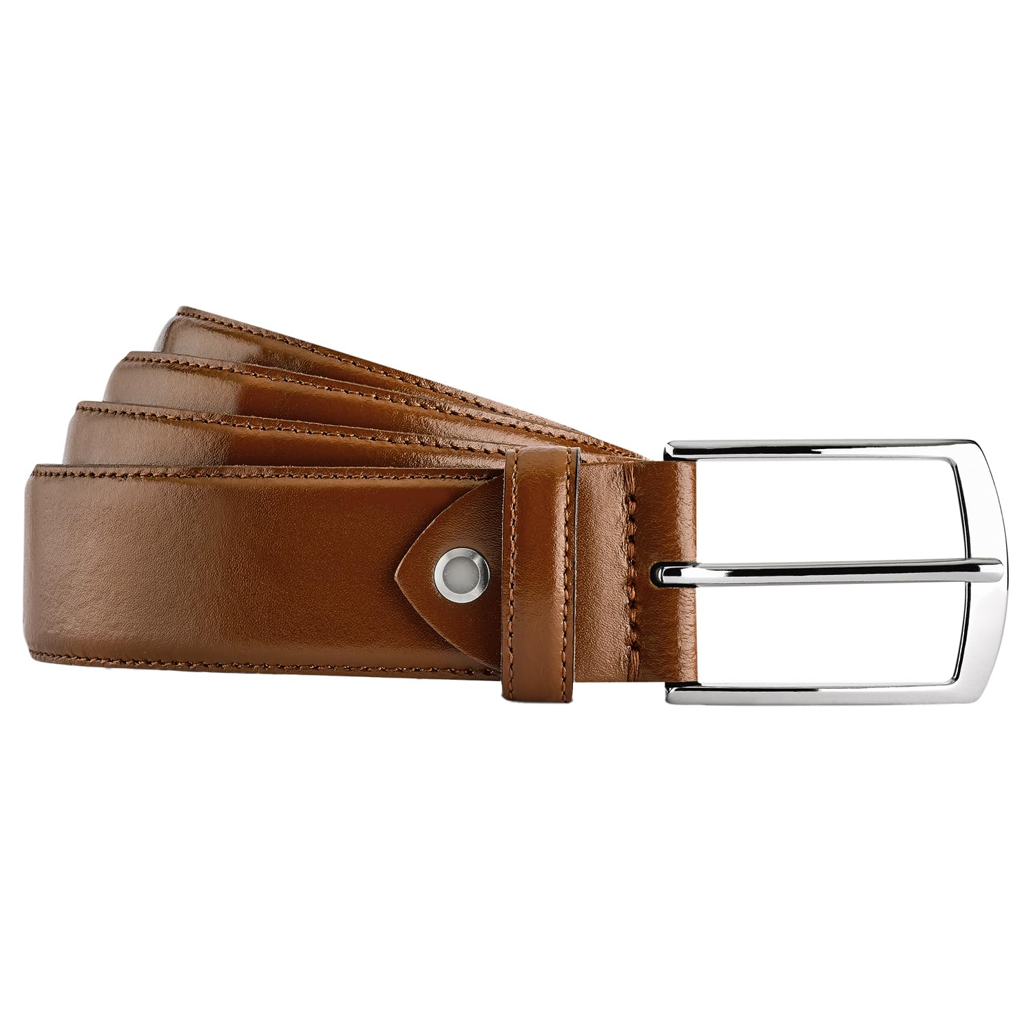 Bata Ceinture homme cuir noir surpiqûres