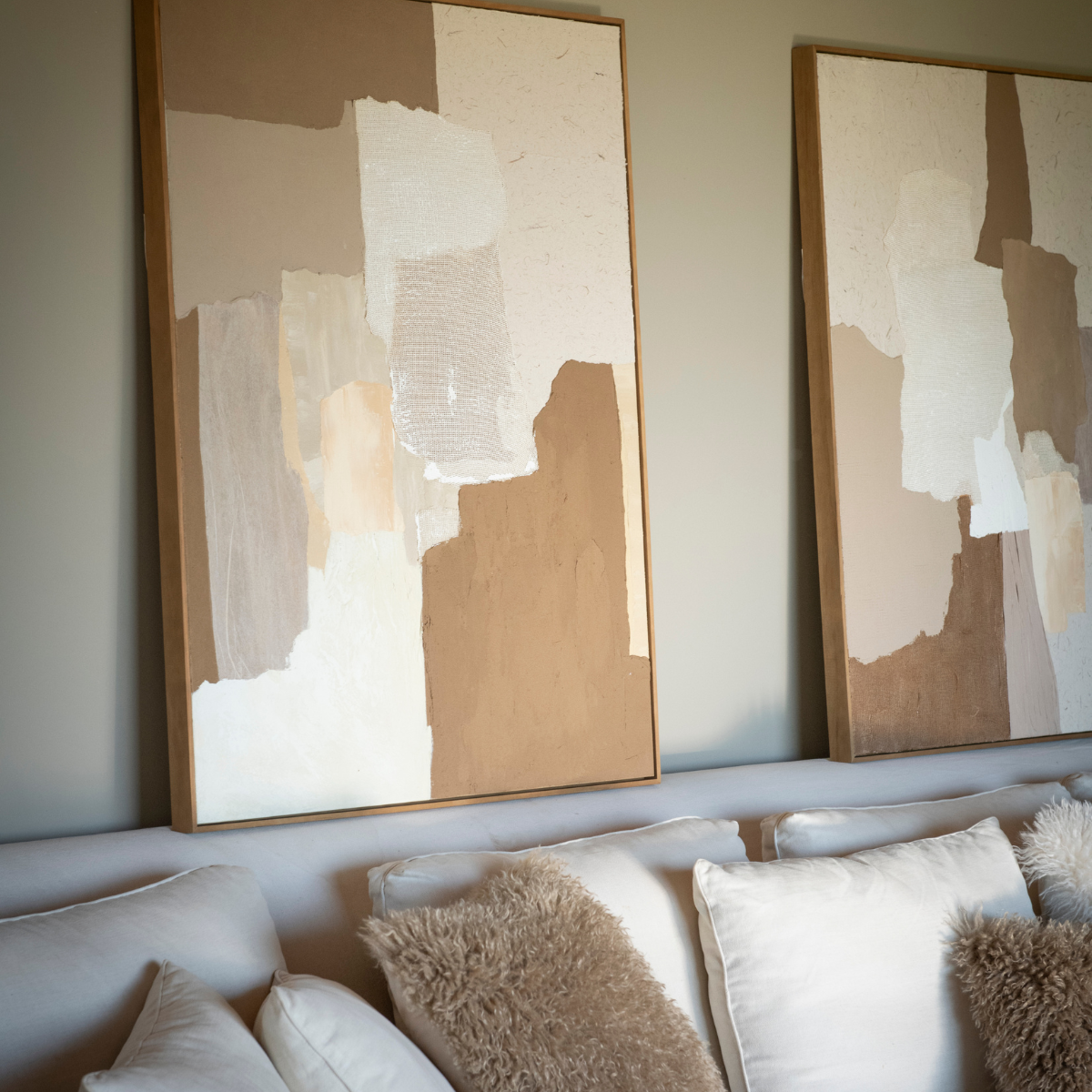 Andrea House Décor tableau abstrait Orlando 90x120 neutre