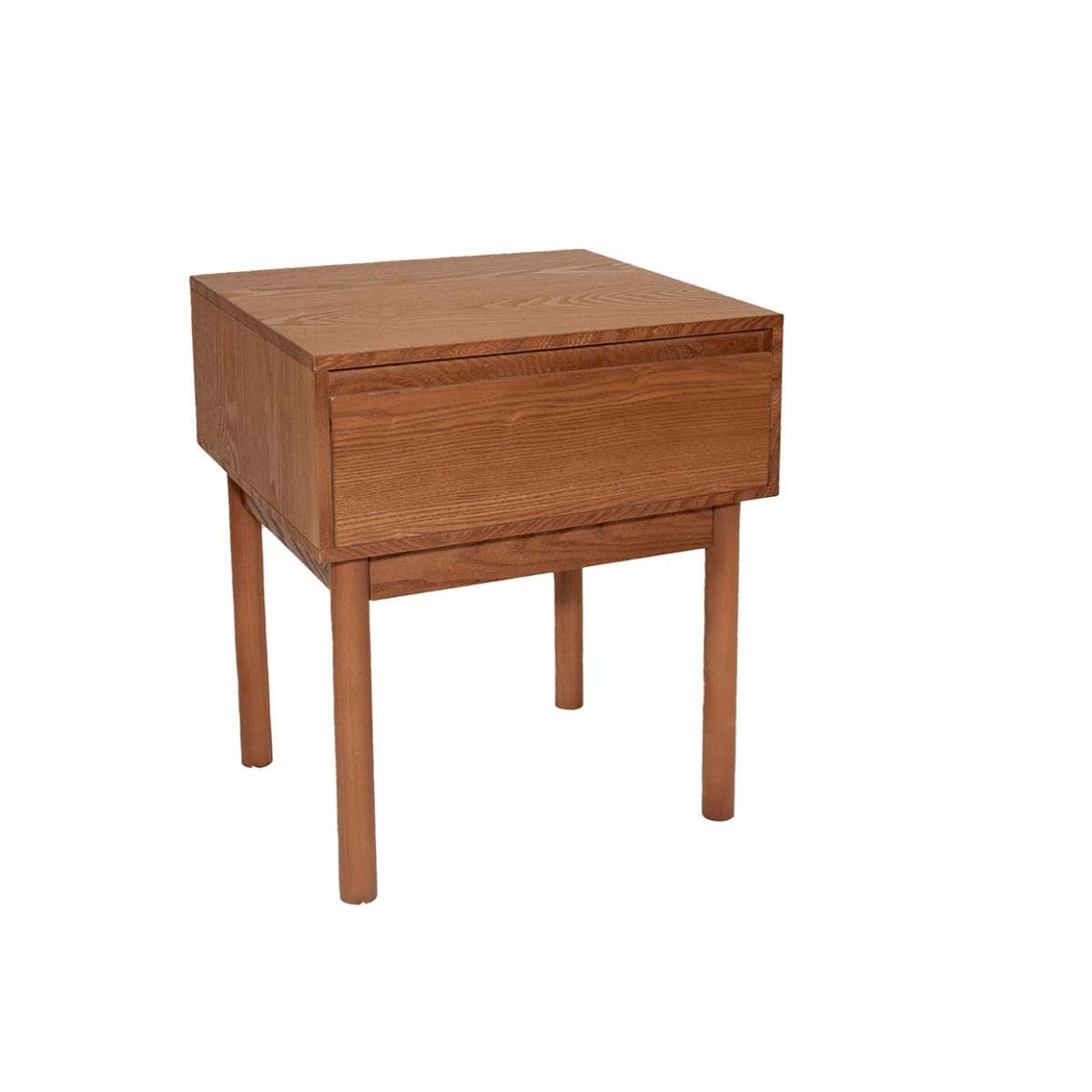 Andrea House Table de nuit frêne foncé 1 tiroir bois