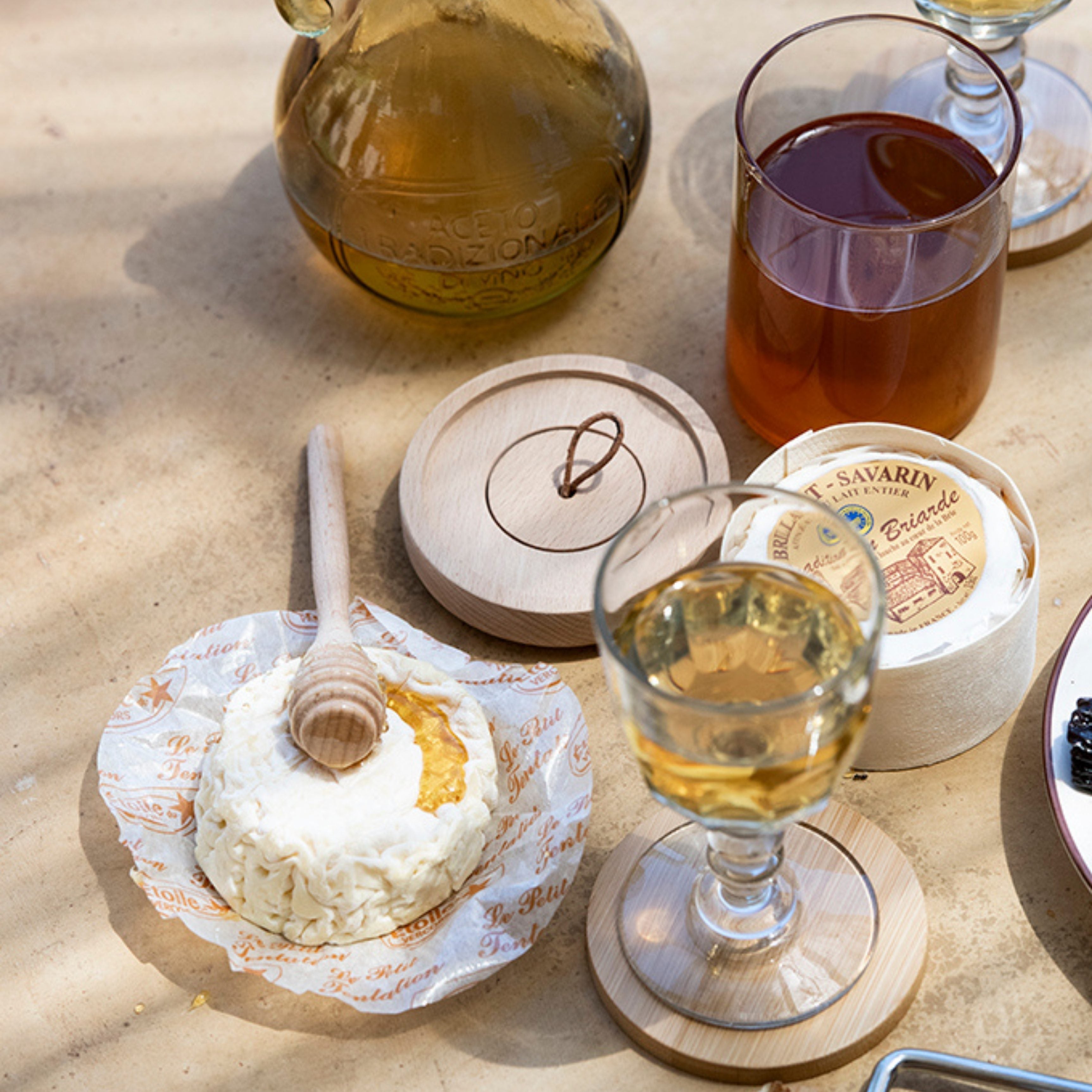 Andrea House dessous-verres bambou avec support