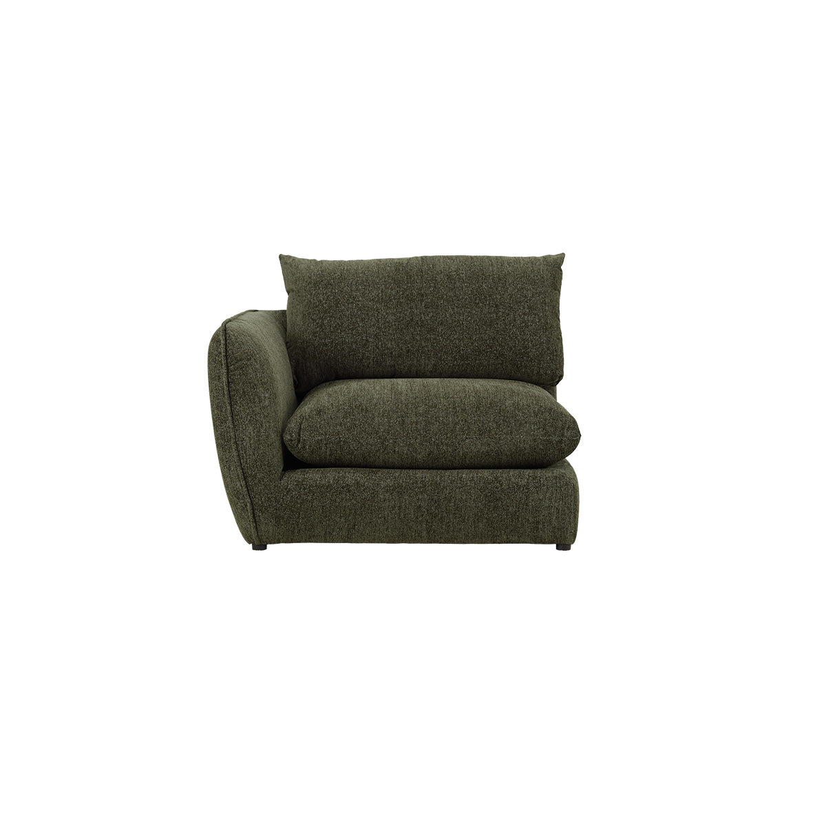 Berah Getah Leopold angle gauche chenille vert modulable