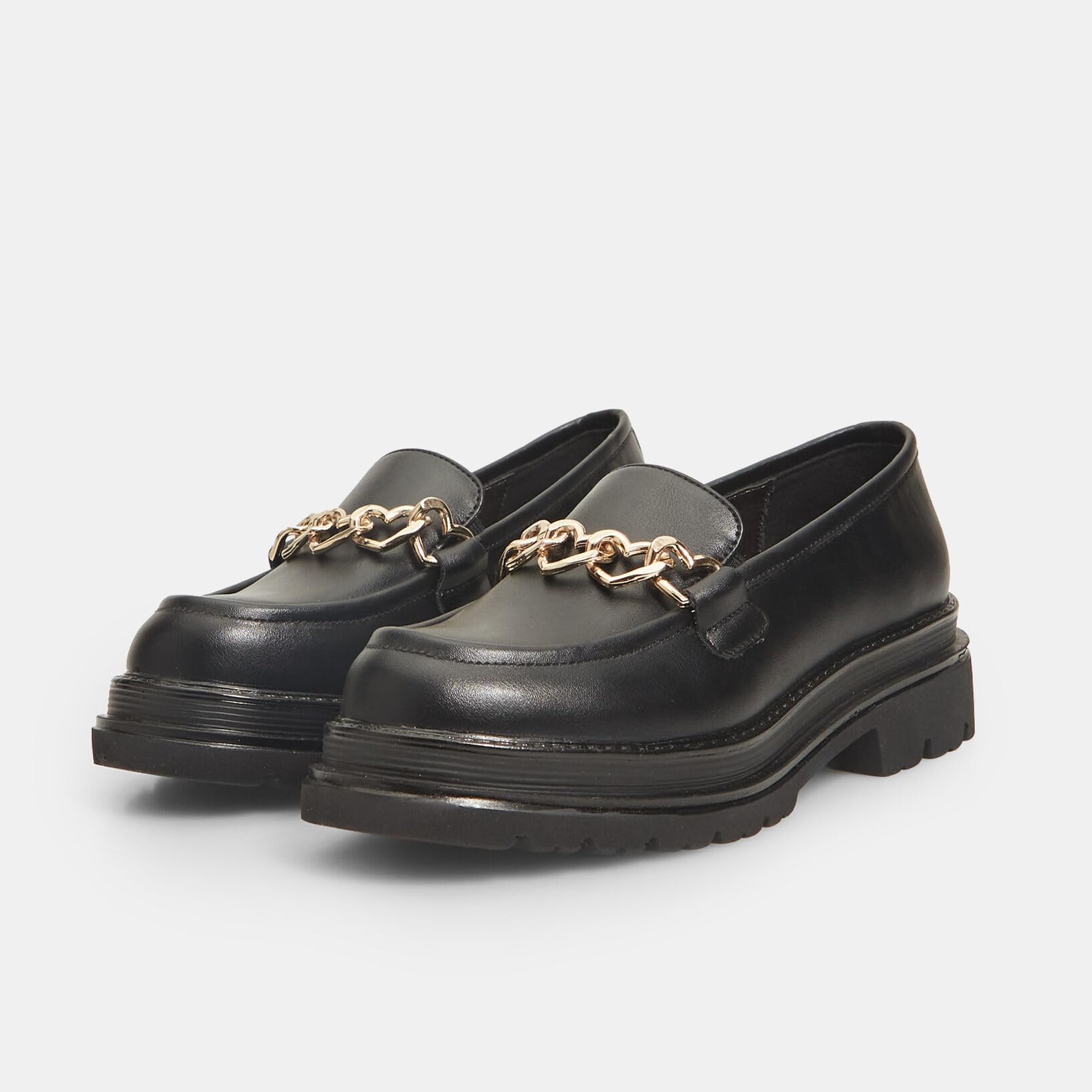Bata Mocassins fille à chaîne mocassin plat