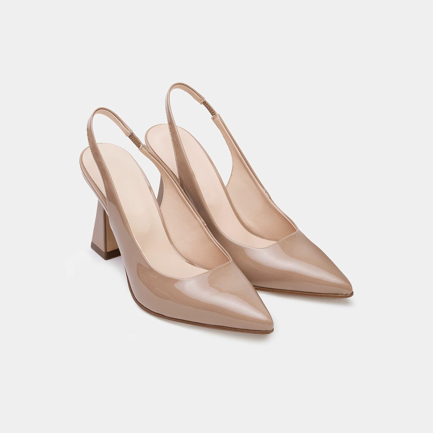 Bata slingbacks cuir femme talon 10 cm bride