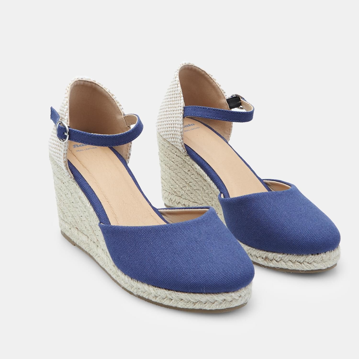 Bata Espadrilles Femme Bleu Légères 38-41