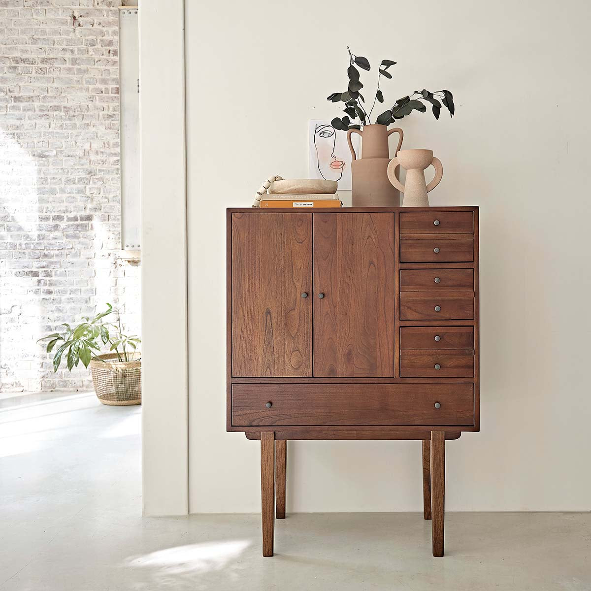 Berah Getah Vintage commode mindi noyer 90 cm