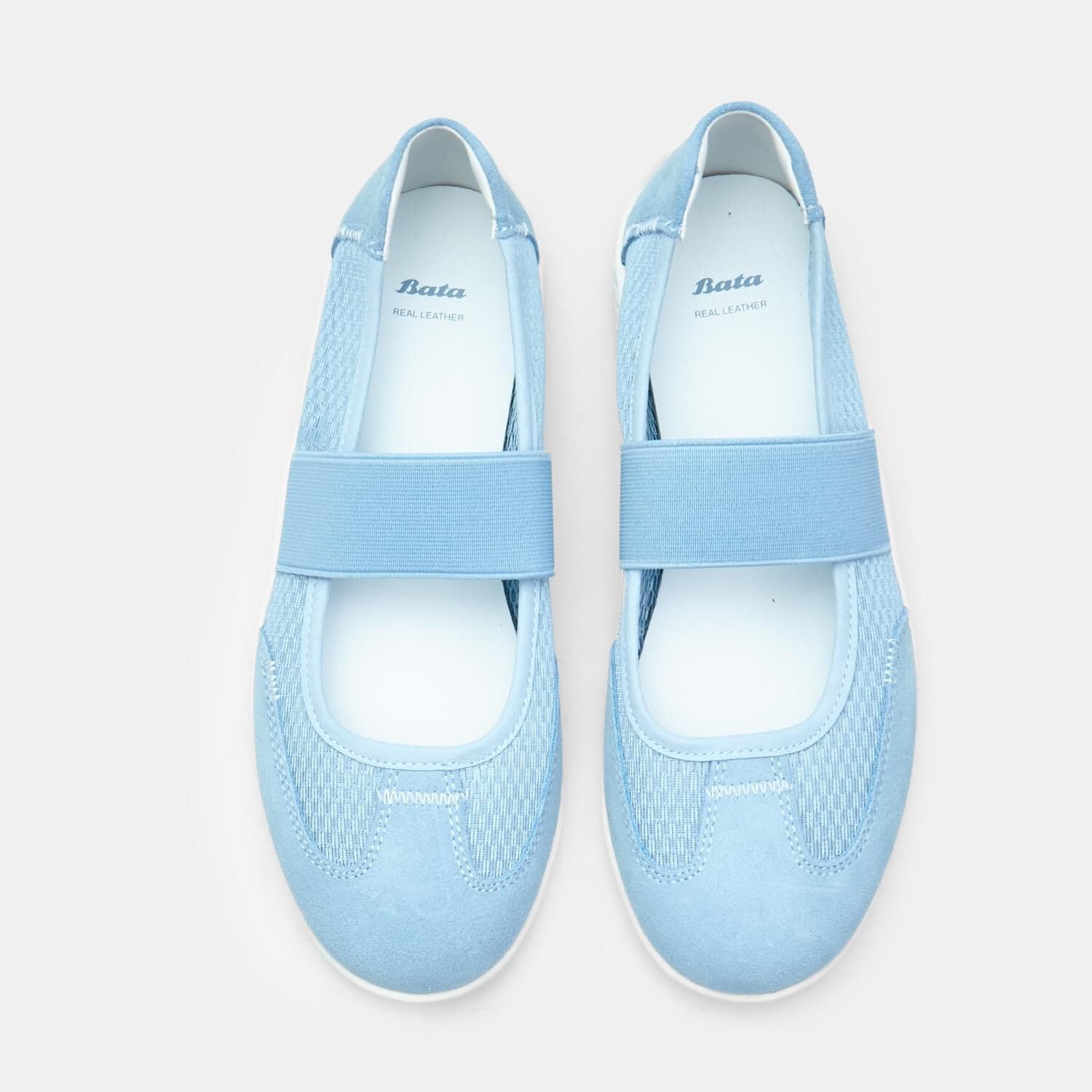 Bata Ballerines Bandeau Femme Bleu 36 Confort Plat
