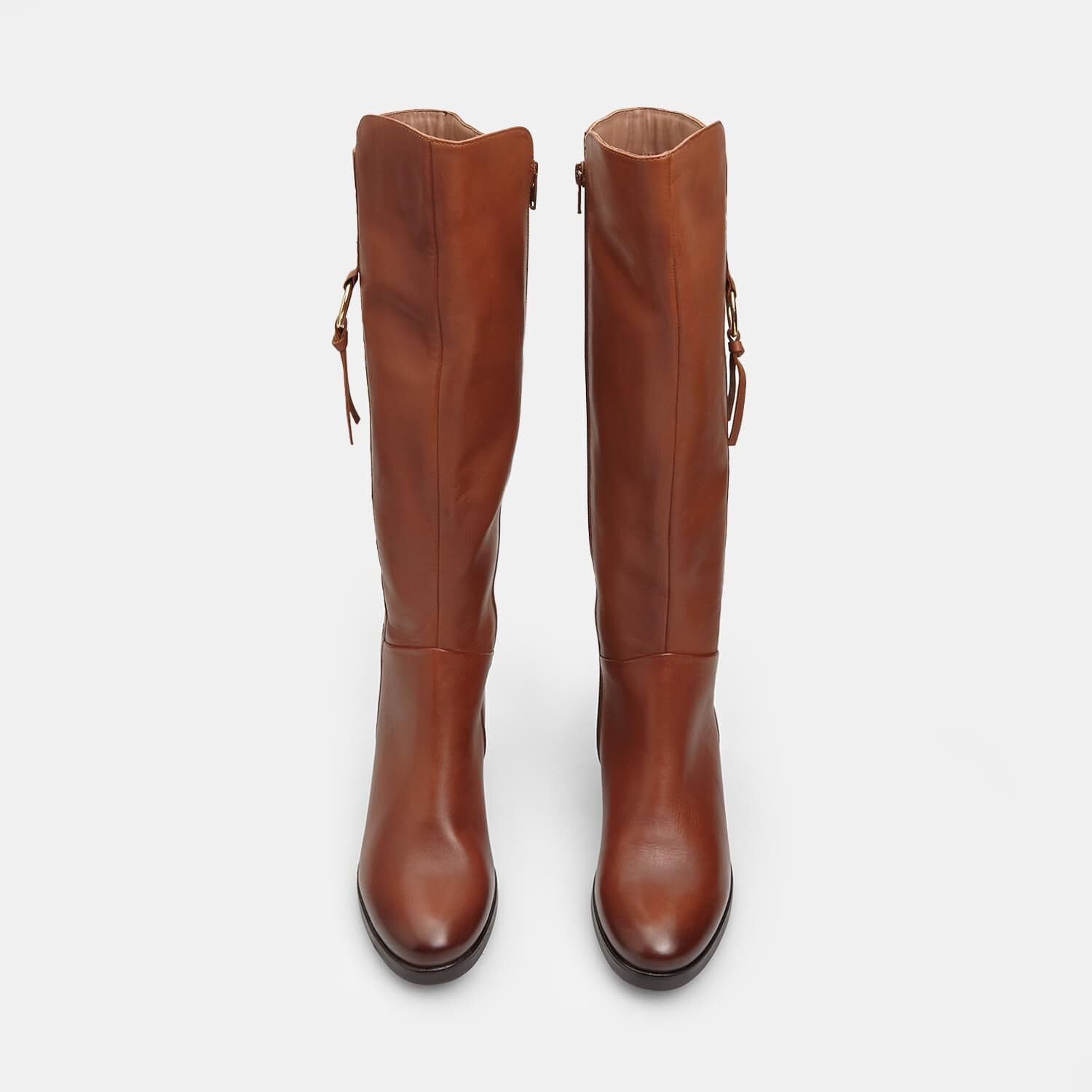 Bata botte cuir femme talon 6 cm élégante