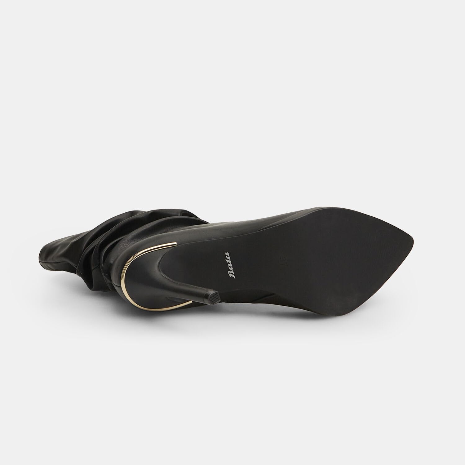 Bata Bottes femme bouclées talon aiguille soirée