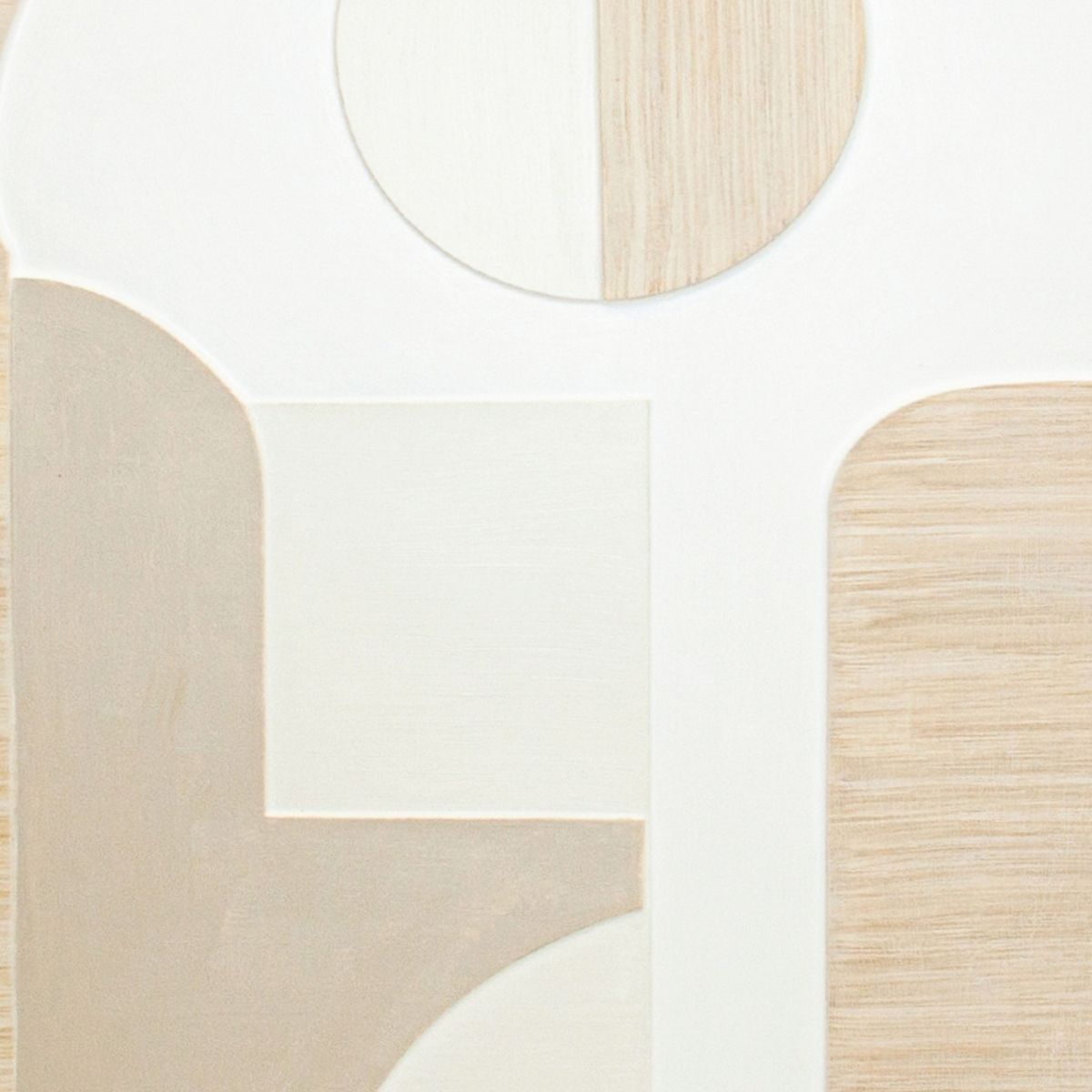 Andrea House Torino tableau abstrait beige blanc 80x100 cm