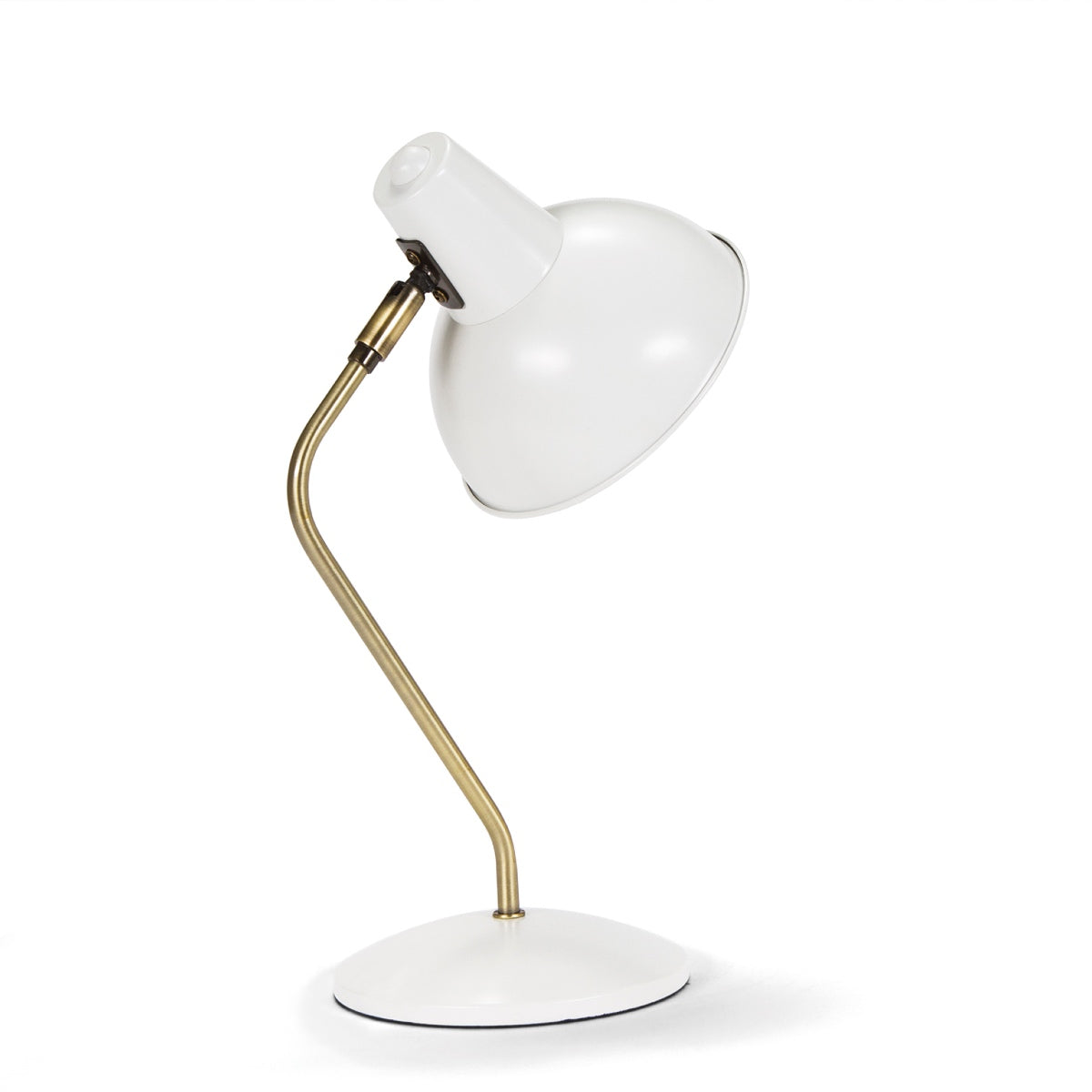 Andrea House lampe de bureau métal blanc industriel