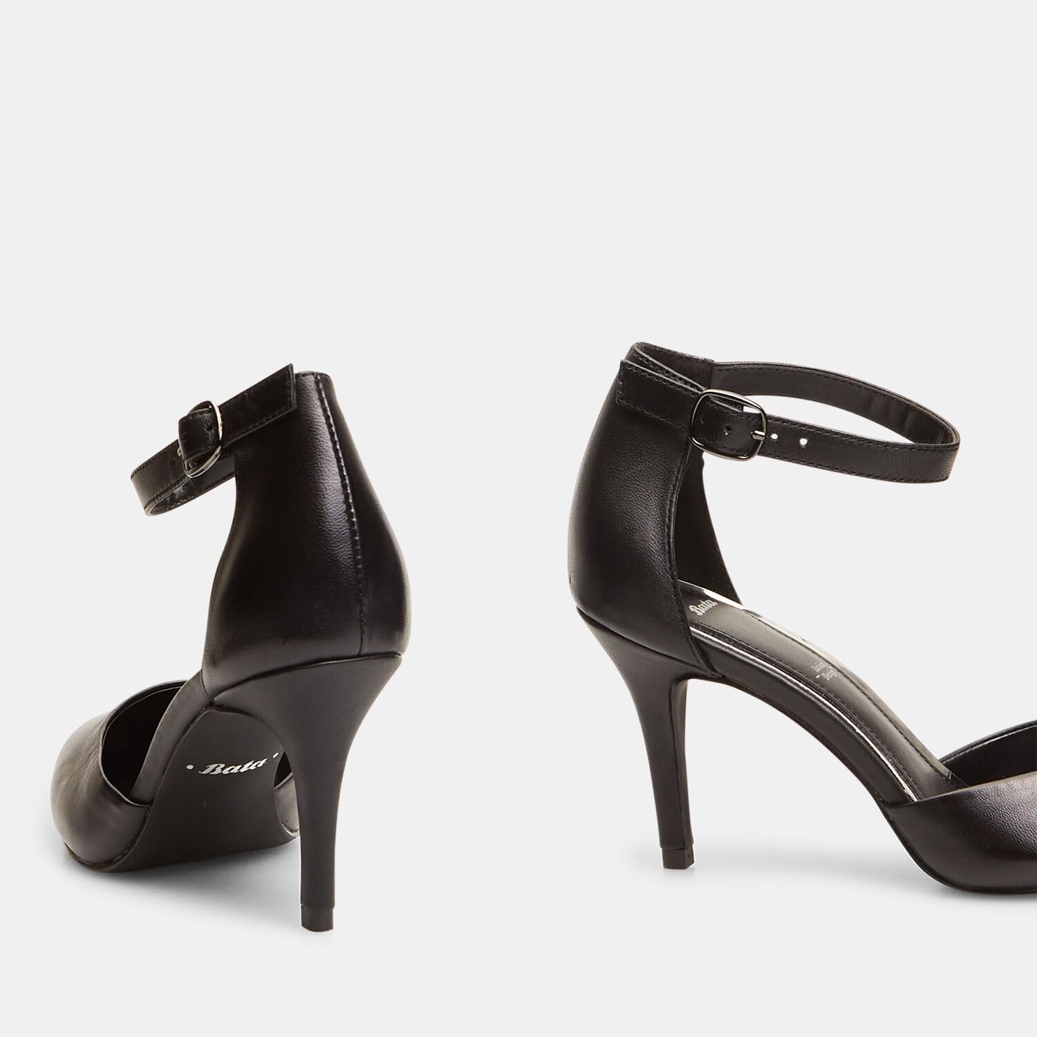 Bata escarpins femme cuir à bride talons