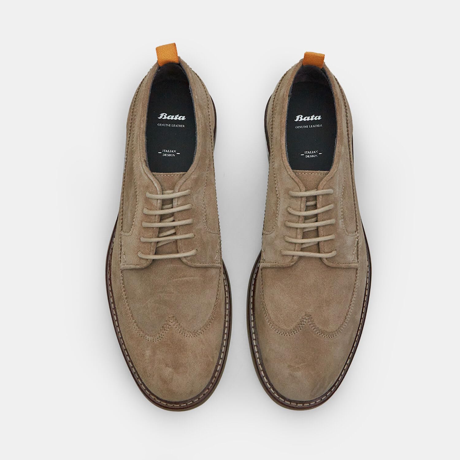 Bata Derby Suède Homme Chaussure à lacets marron