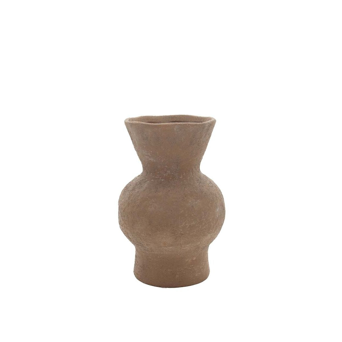 Andrea House Lira vase grès marron 26 cm