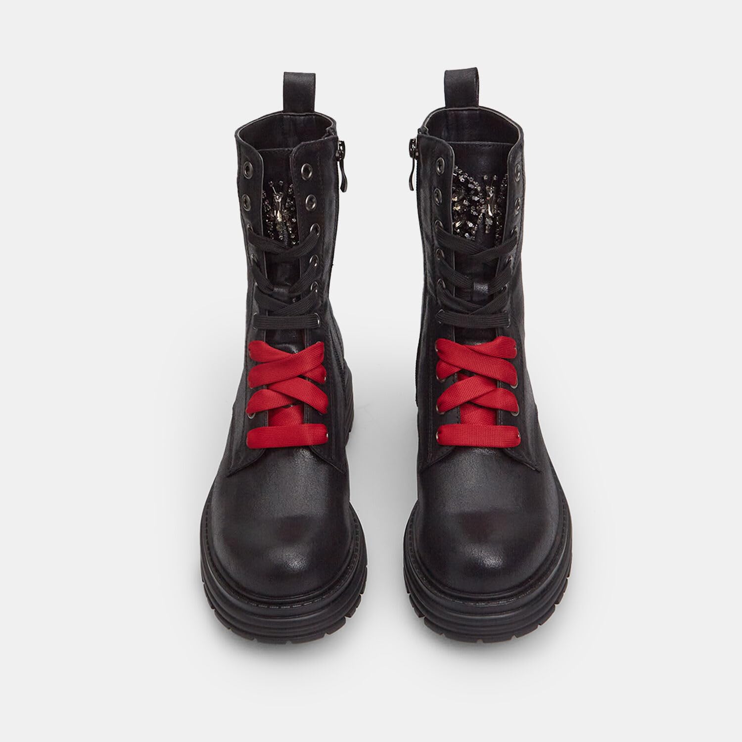 Bata bottines motardes femme à lacets confort