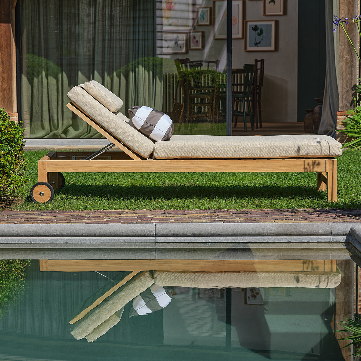 Berah Getah Palombaggia bain de soleil teck beige chiné