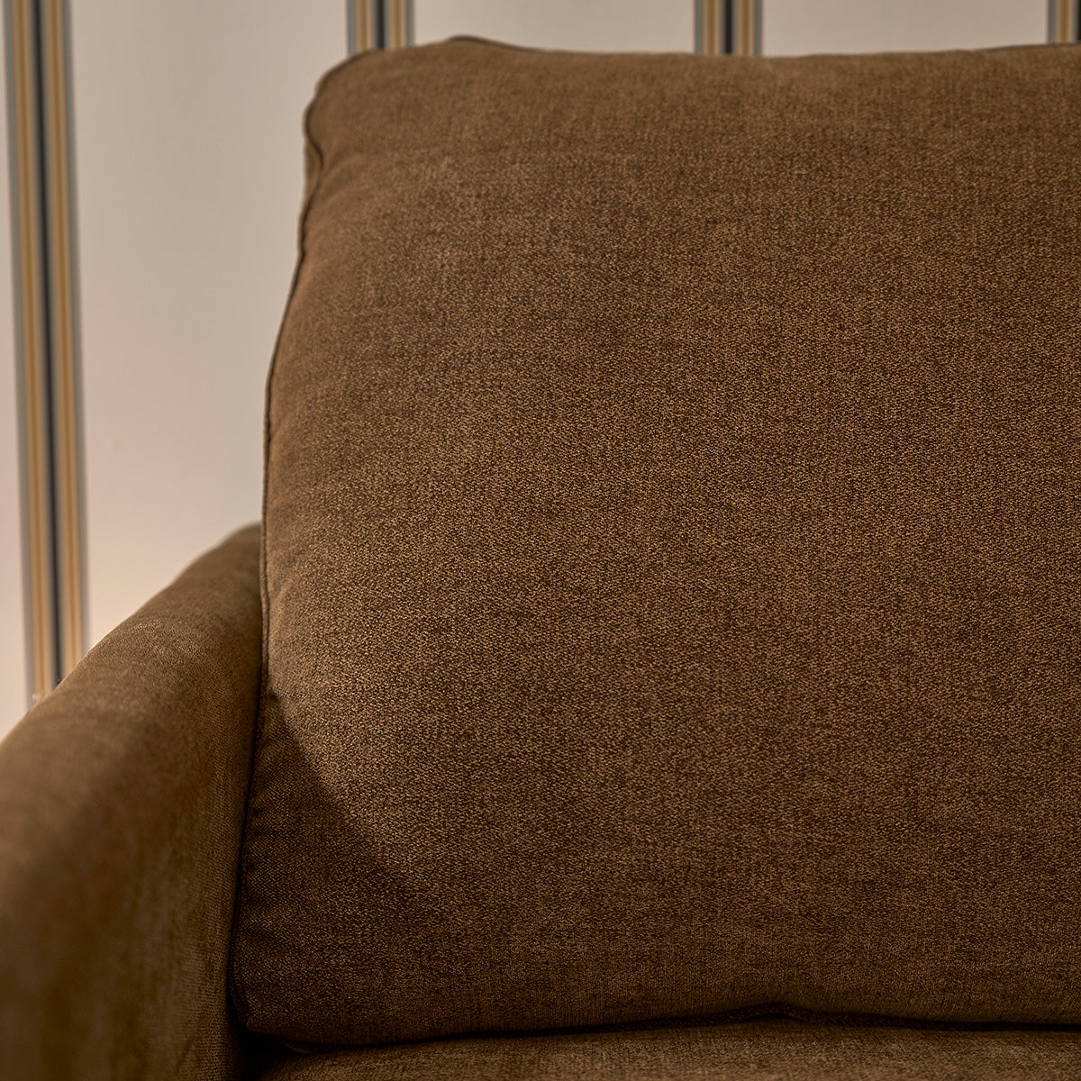 Berah Getah Salon ONDINE canapé droit 3 places velours bronze