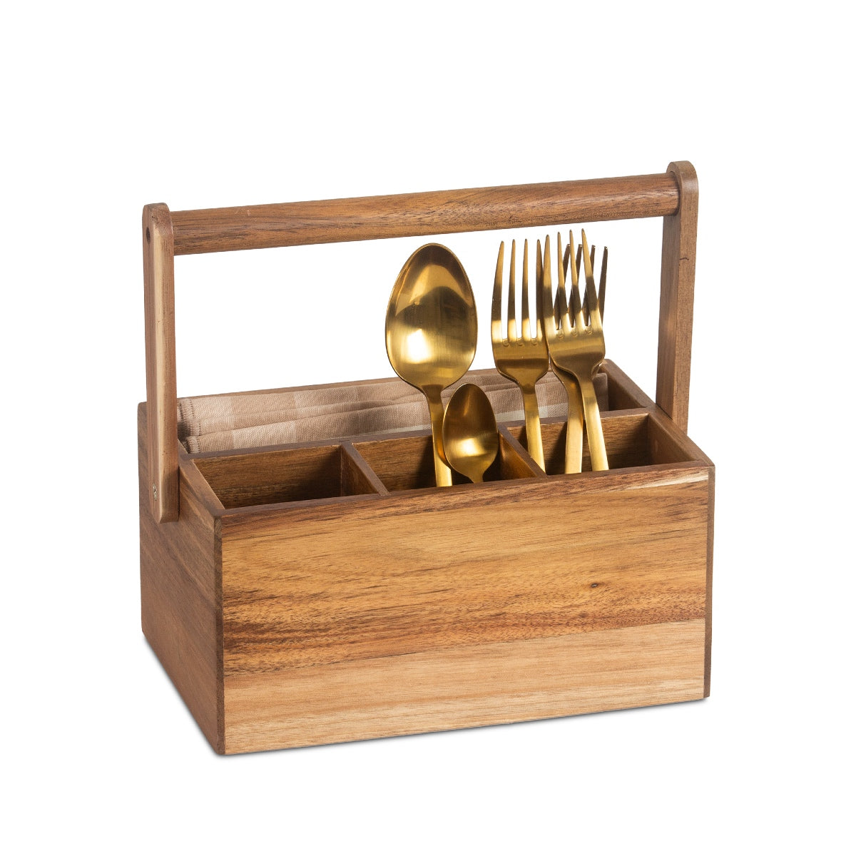 Andrea House range-couverts bois d’acacia tiroir cuisine
