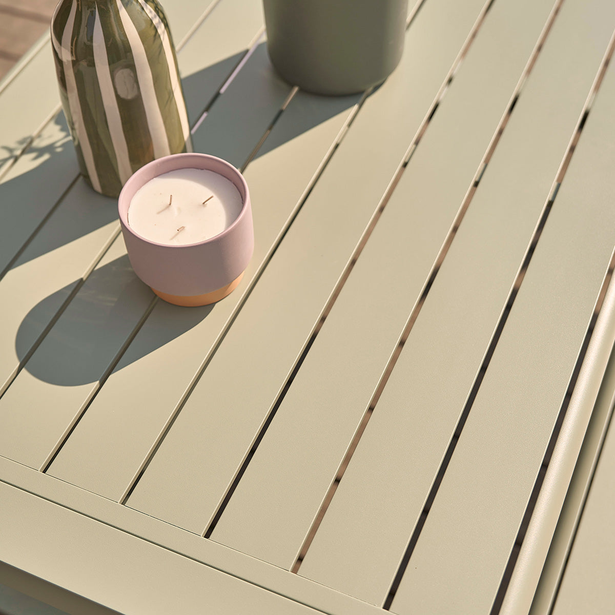 Berah Getah SÉLÈNE Salon jardin alu vert 4/6 pers.