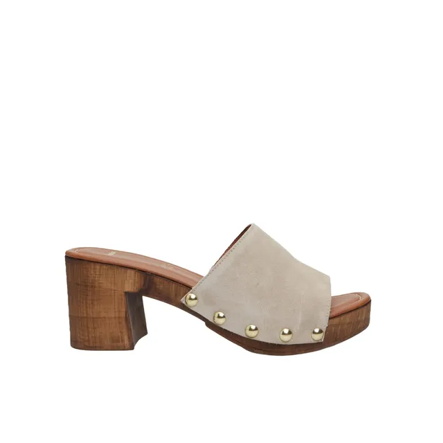 Bata Sandales Mules femme daim talon 7 cm taille 36